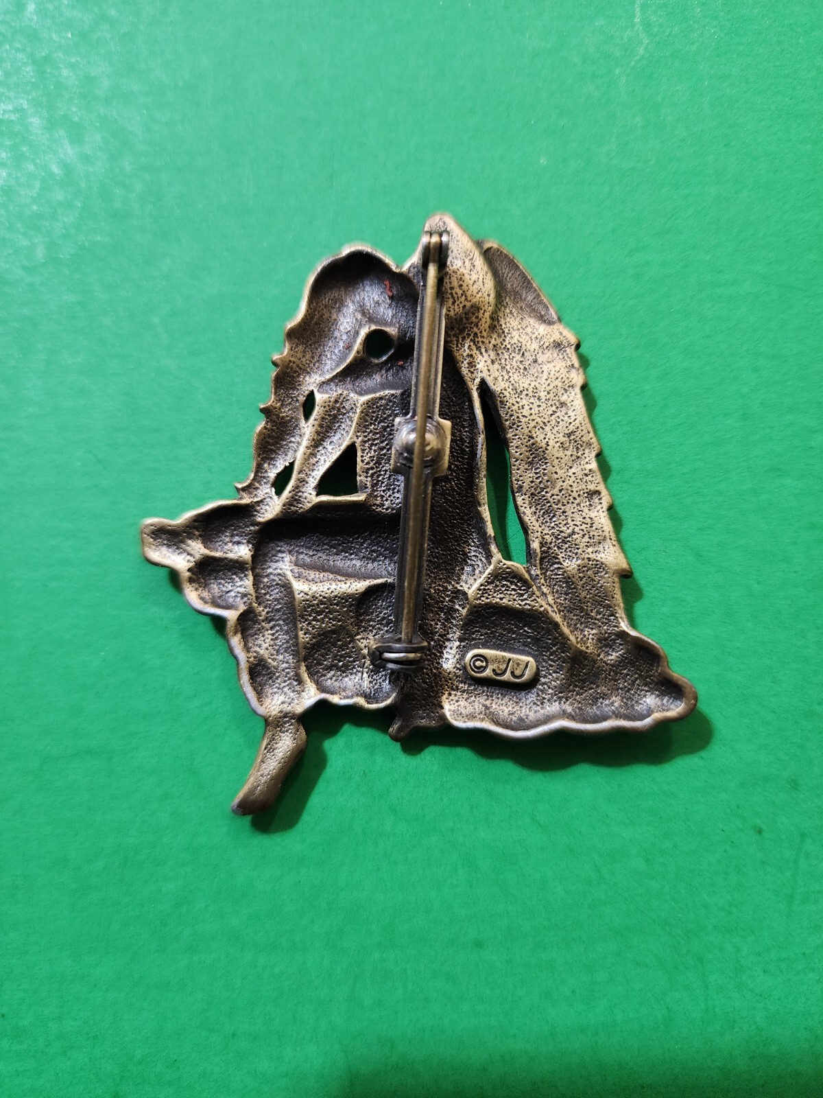 Vintage JJ Jonette Fairy Brooch Art Nouveau Style Whimsical Fantasy Pin Brooch