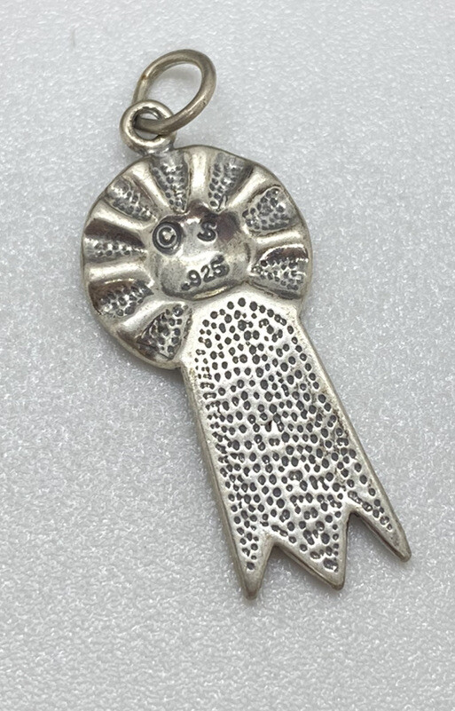 Fun ANT VNT STERLING SILVER 925 1st First Place Ribbon CHARM For Charm Bracelet!