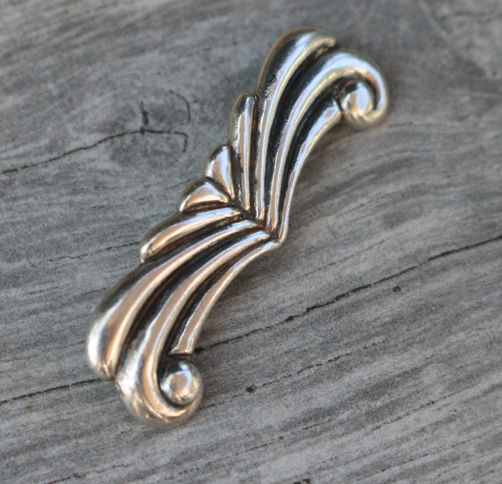 Vintage Los Castillo Sterling Silver 925 Taxco Mexico Modernist Pin Brooch 9.3g