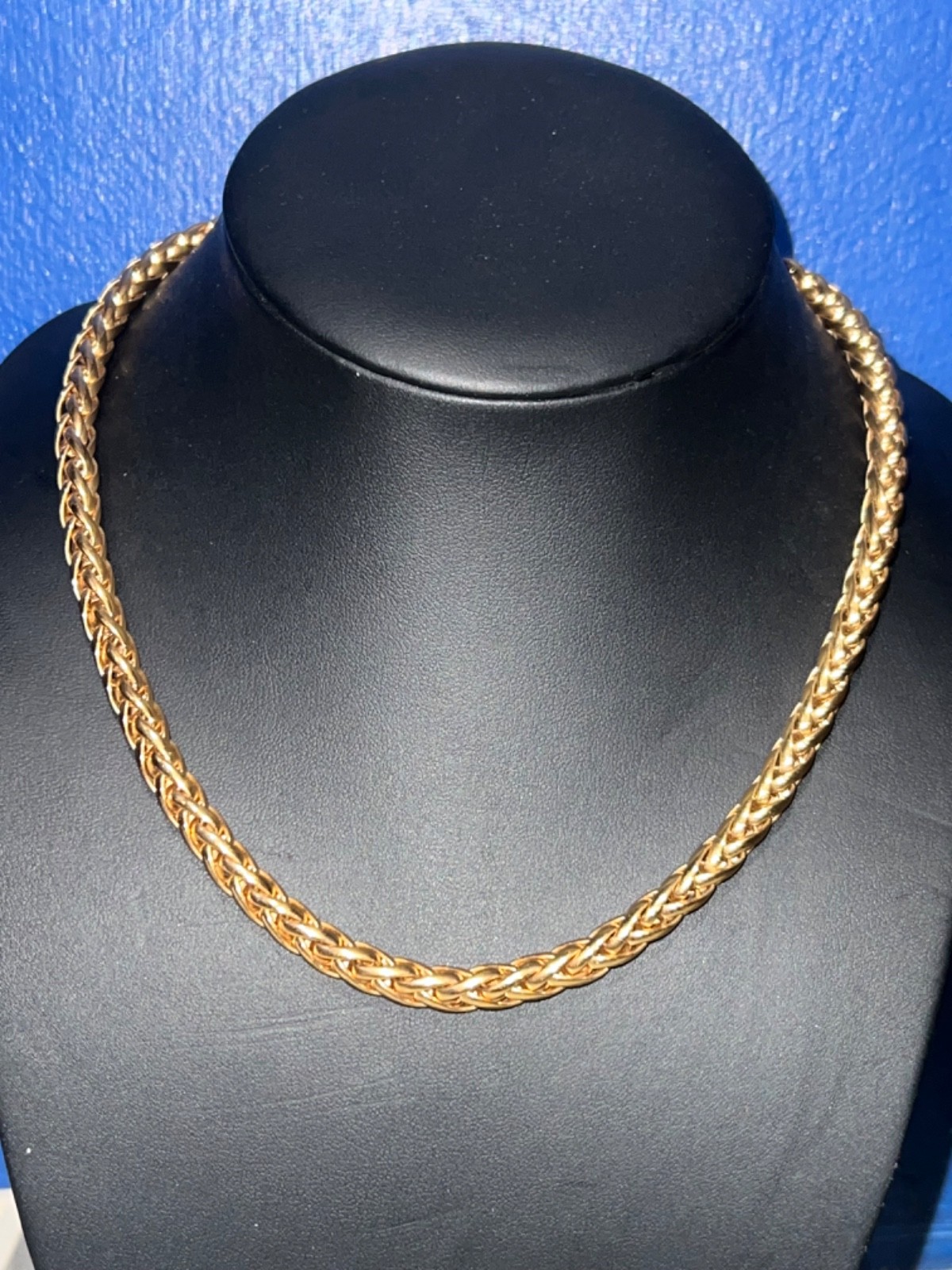 Vintage Gold-tone PREMIER DESIGNS Wheat Chain Necklace