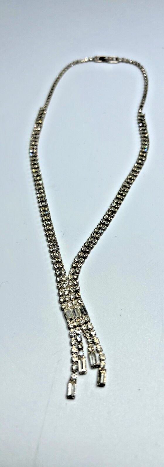 Noble Rhinestone Necklace/Chain Wedding/Silvester Festive To Approx. 16 1/2in