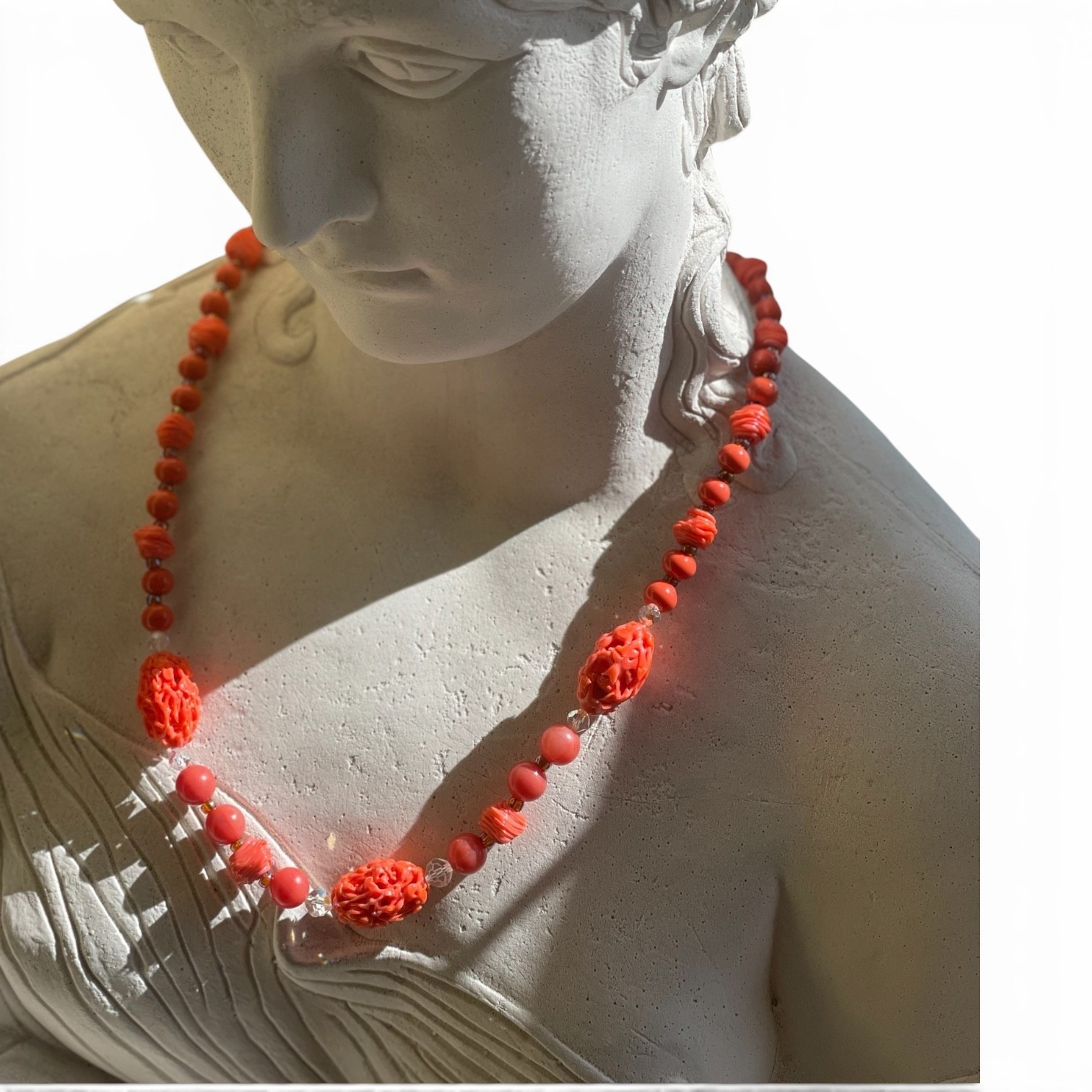 Hattie Carnegie Glass Bead Necklace