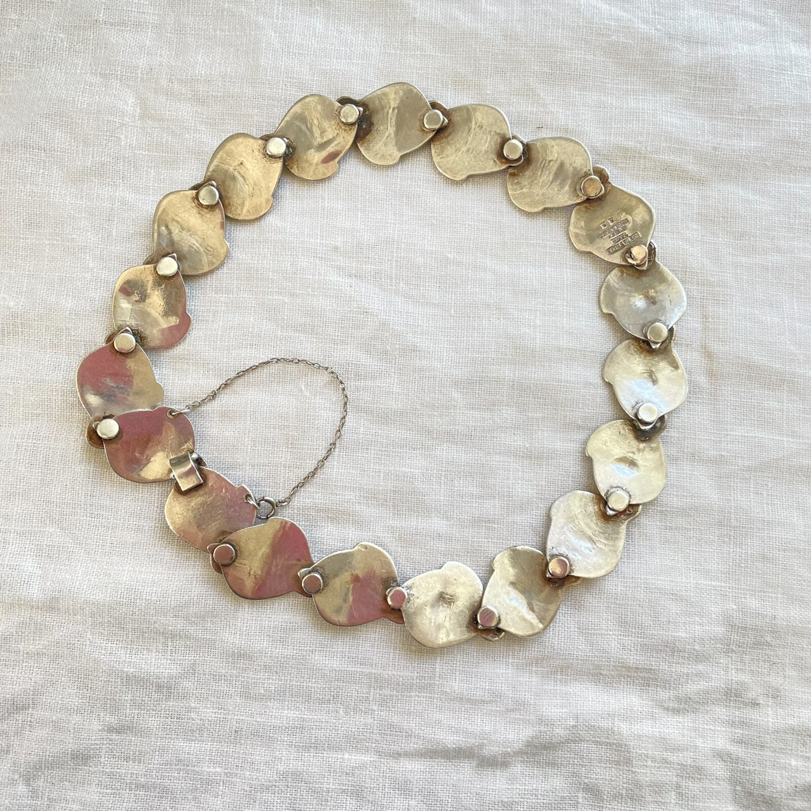 Vintage Los Castillo Necklace/Bracelet Set #122, Taxco Mexico Sterling