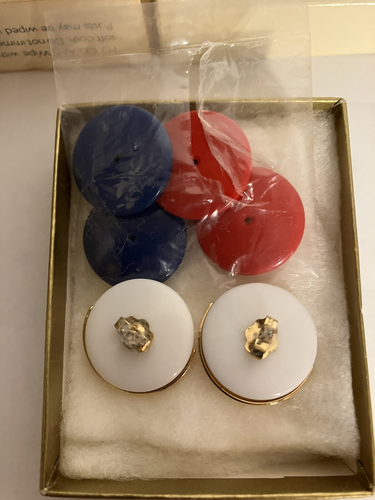 Vintage Avon “Newport” Convertible Pierced Earrings with 3 Colors – 1982