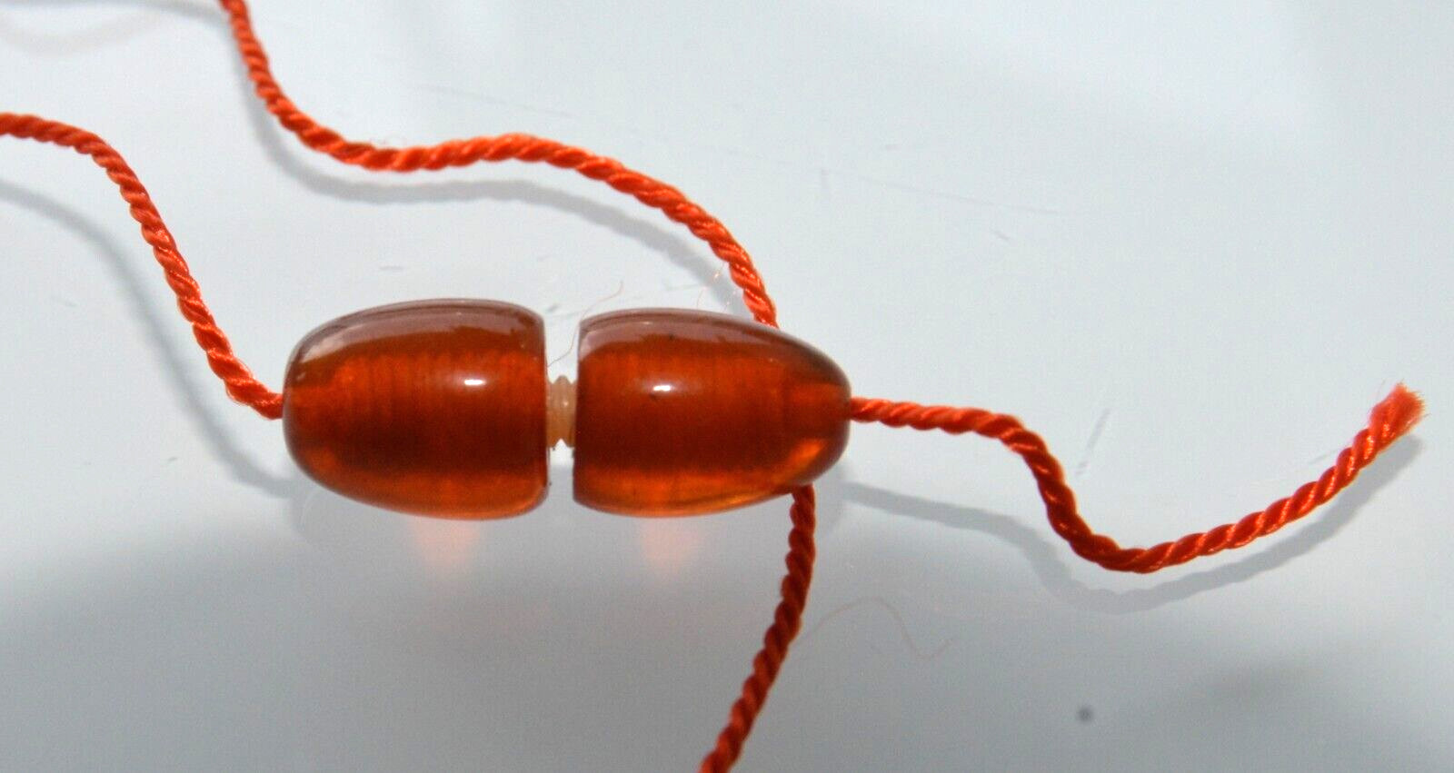 ✅1970y RUSSIAN SOVIET BALTIC SEA AMBER TWIST CLASP NECKLACE 老琥珀 BEADS STONE ROCK