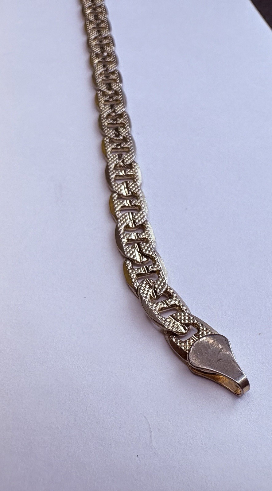 14k Italy Yellow Gold Anchor/Mariner Anchor Link 6.9G Bracelet, 8”, SPRING SALE!