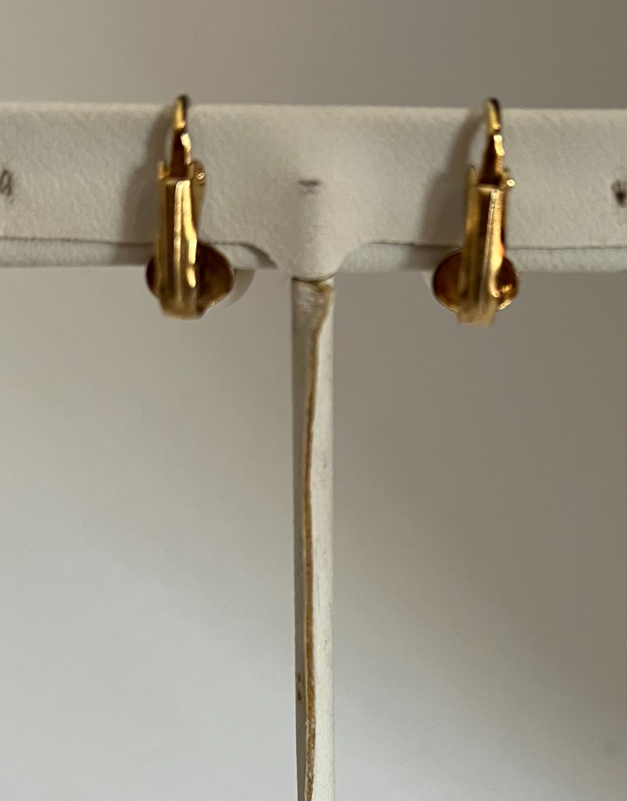 Vintage large Cultured Pearl Earings gold tone clip-on clasps, 1cm pearl