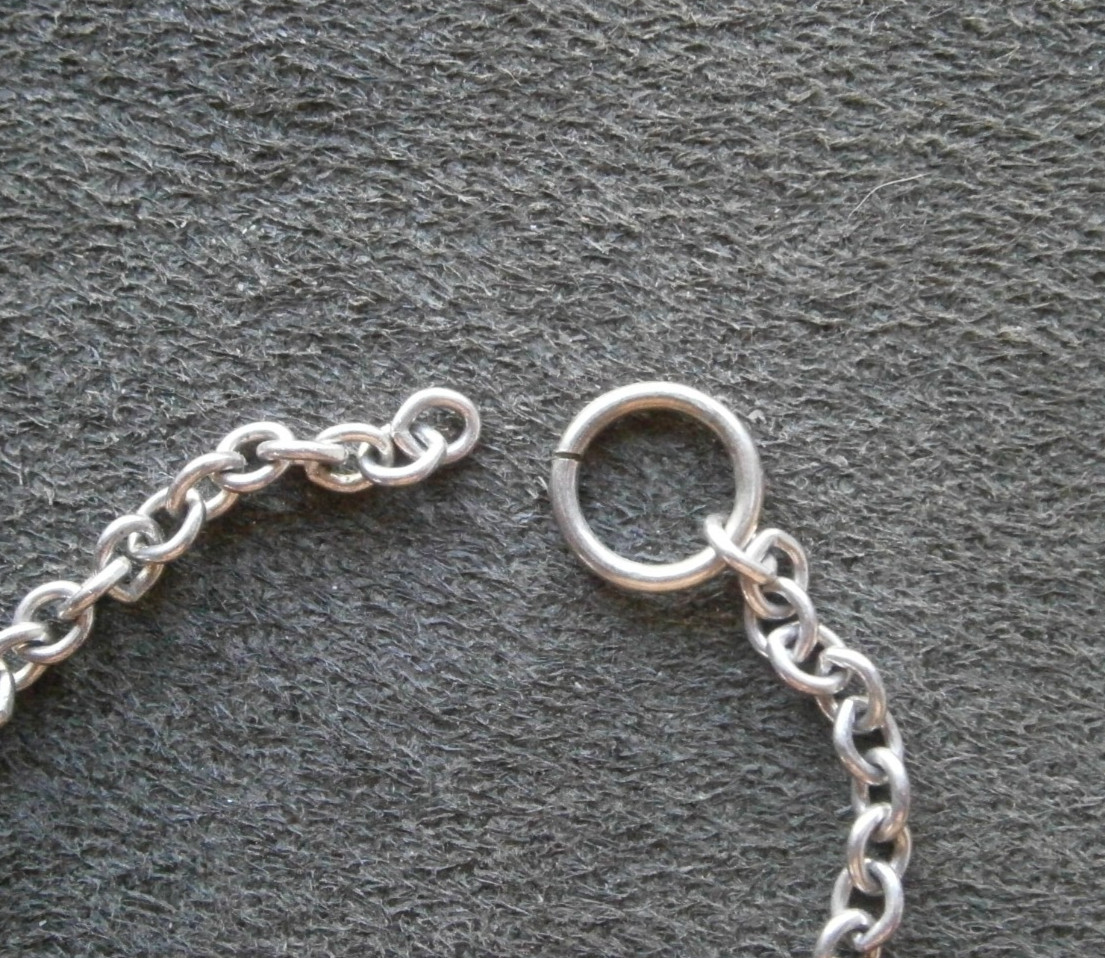 Dainty Oval Link Vintage Sterling Silver Bracelet 7″ ~ 3.6g ~ NO CLASP