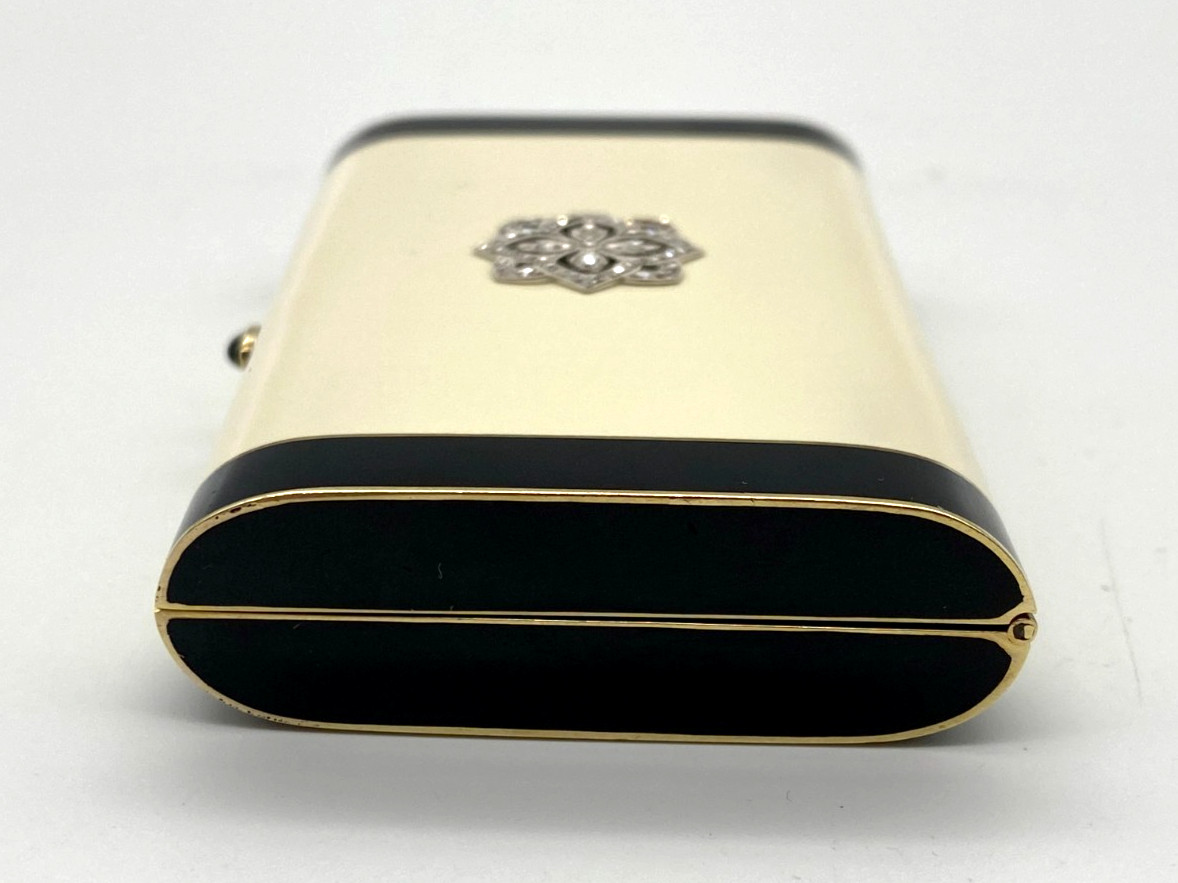 Tiffany & Co. Art Deco 14K Gold, Diamond & Enamel Cigarette Case, Circa 1920’s