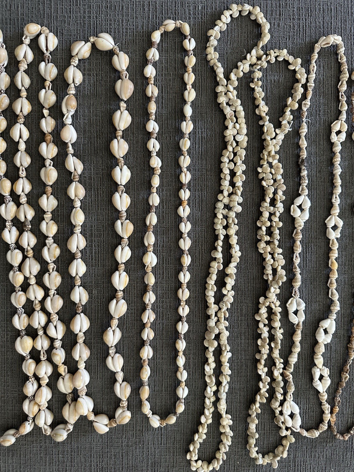 Lot of 10 Vintage Cowrie Puka Necklaces Shell Seashell Boho Beach Wedding Party