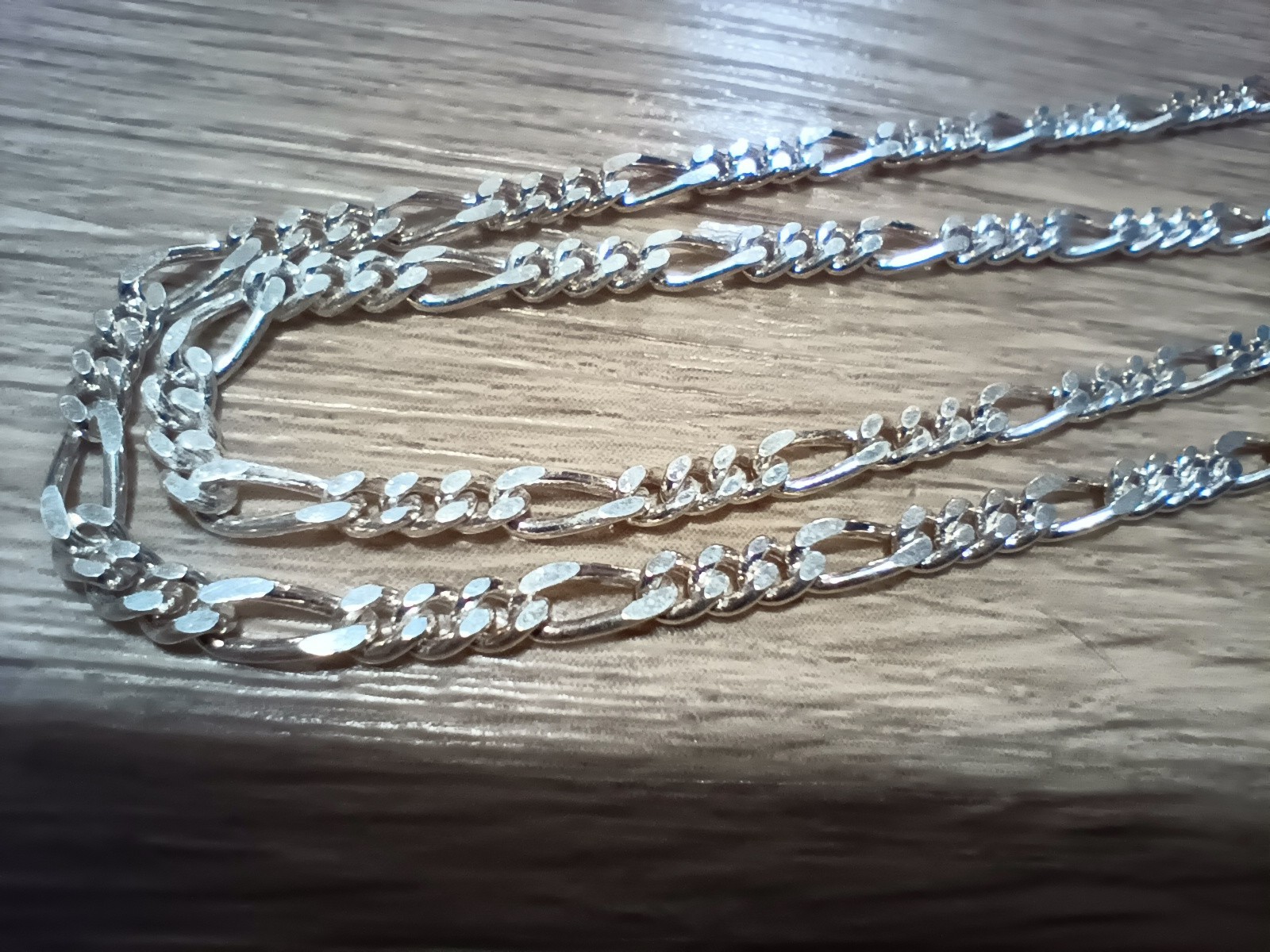 Vtg Sterling Silver Floral Etched Puffy Heart Necklace 19 3/4″