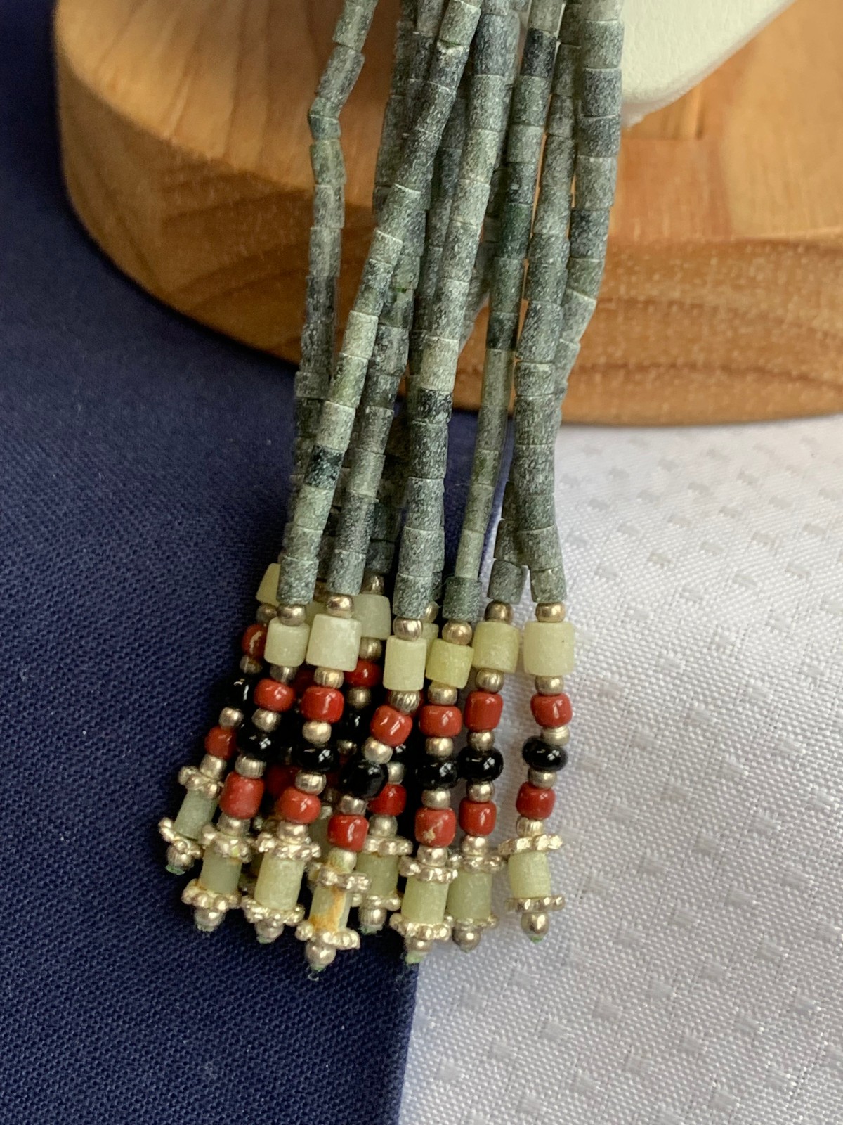 Vtg Artisan Made Beaded Necklace Lot Costume Jewelry Multi Strand Sautoir Style