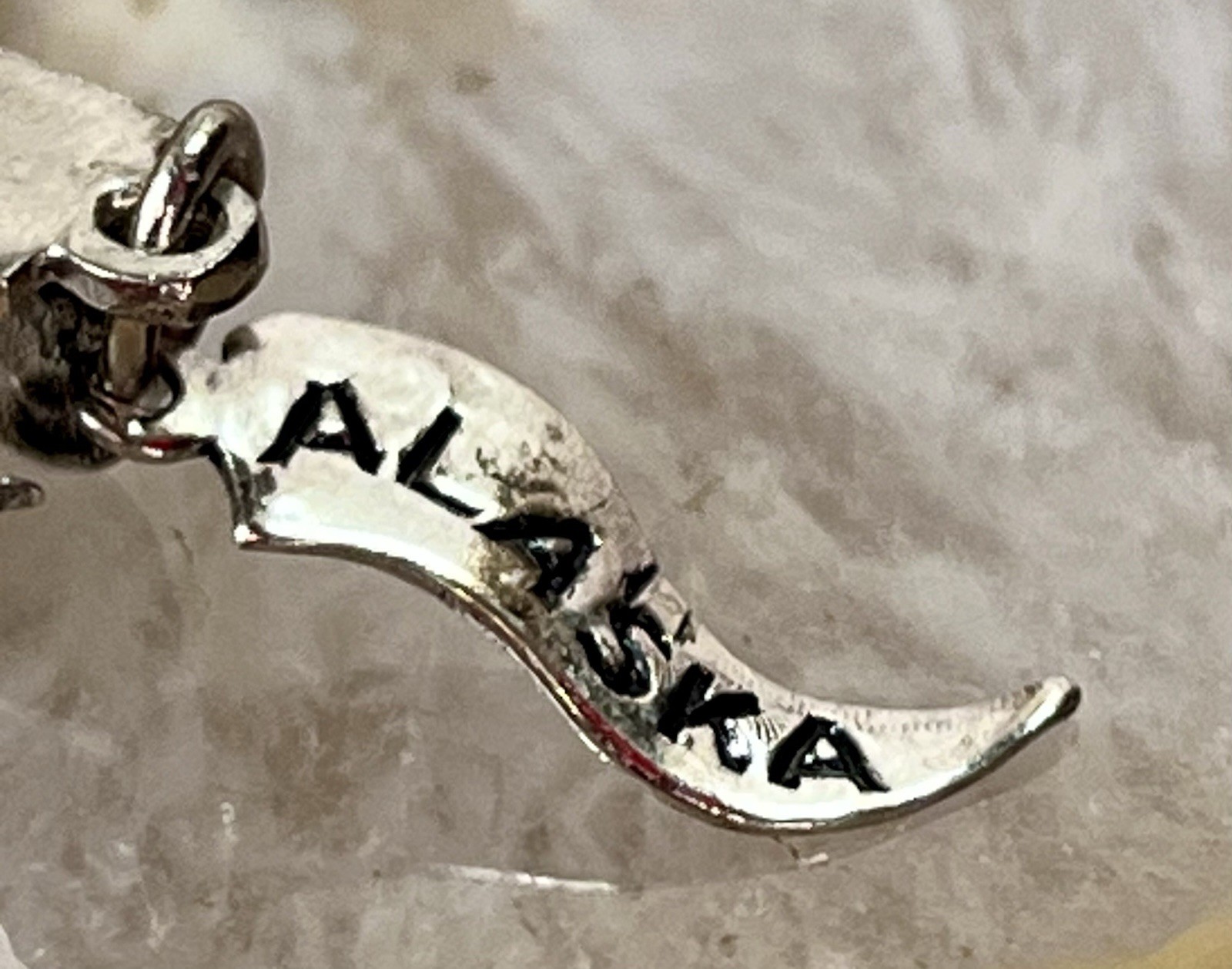 VTG 925 Alaska Souvenir 3D Moose & Locomotive Charm Sterling Silver Signed JP
