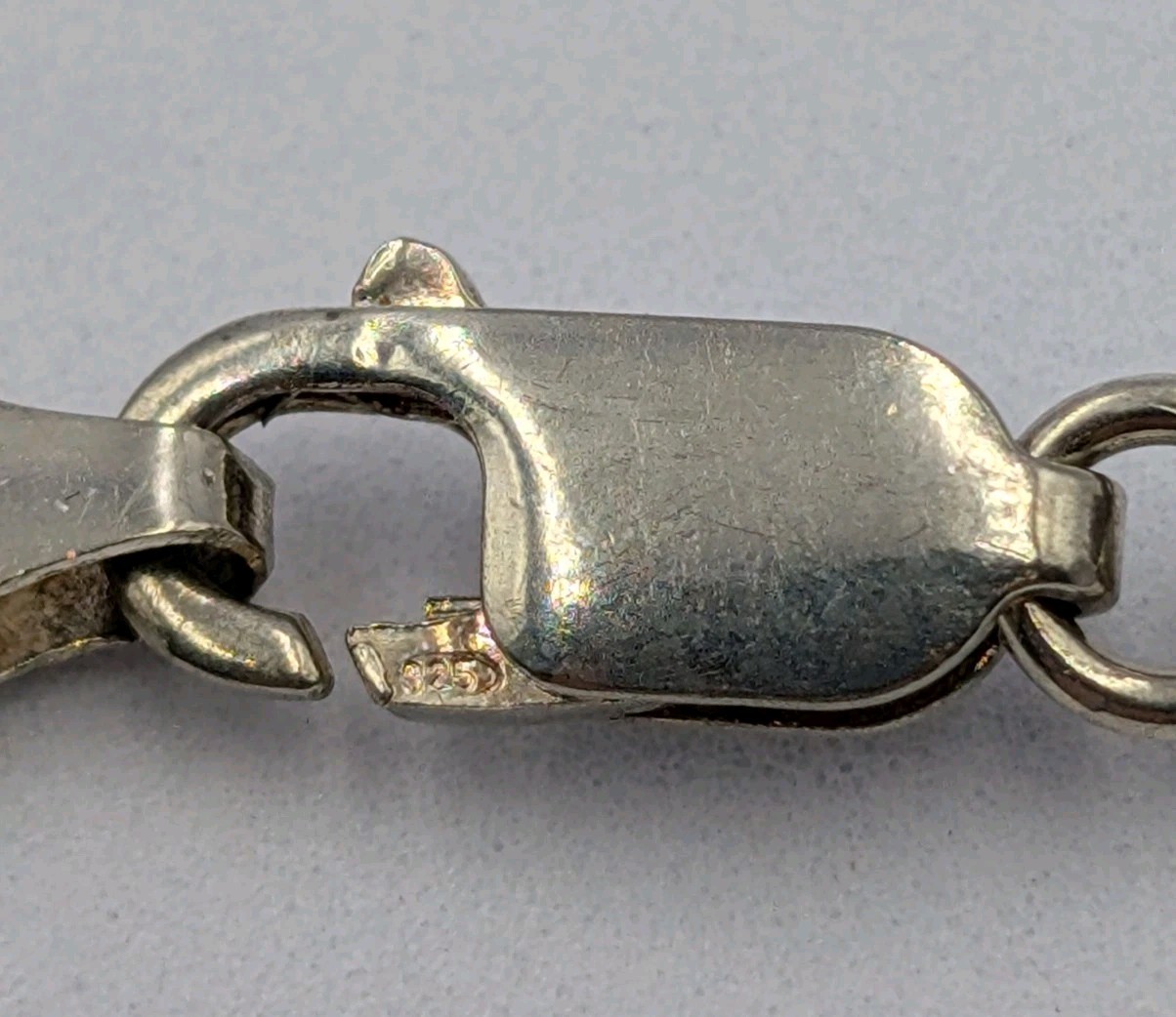 By M Vtg Sterling Silver 6mm Flat Omega Italian Chain 925 17.5″ Necklace – 26.4g