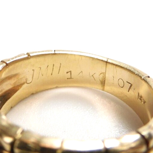 Antique 1920’s Diamond Engagement Ring 14K Two-Tone Gold 5.25 UK-K EGLUSA Unisex