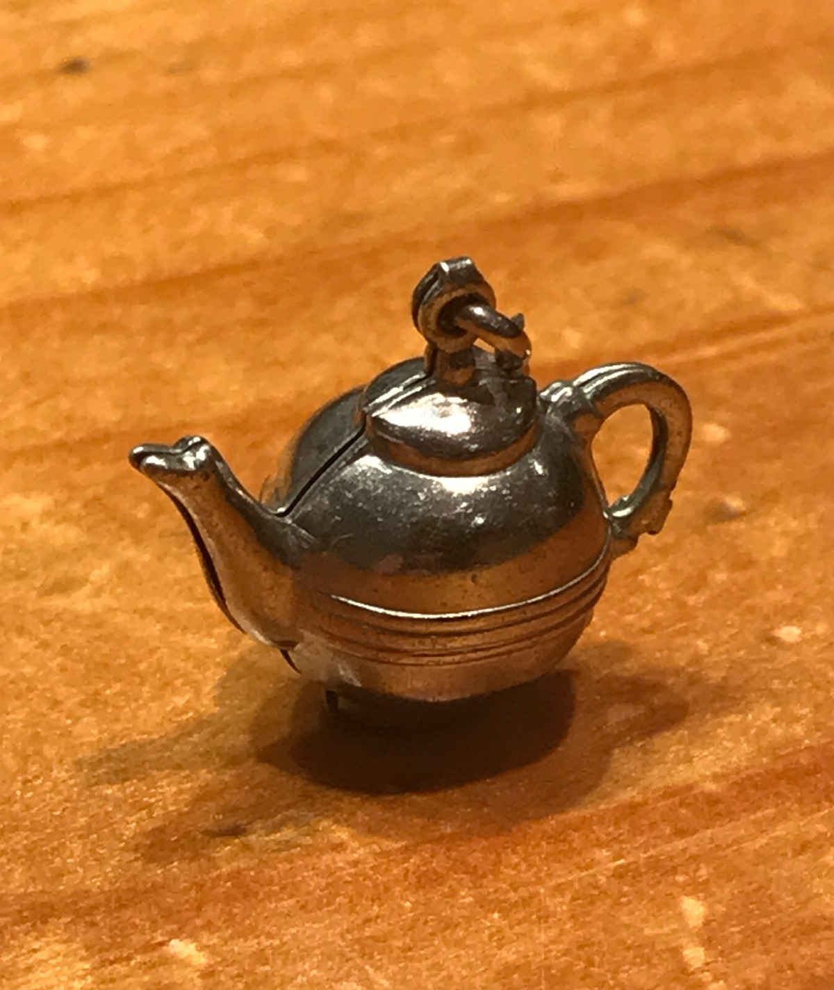 VINTAGE MARKED STERLING 3D TEAPOT CHARM