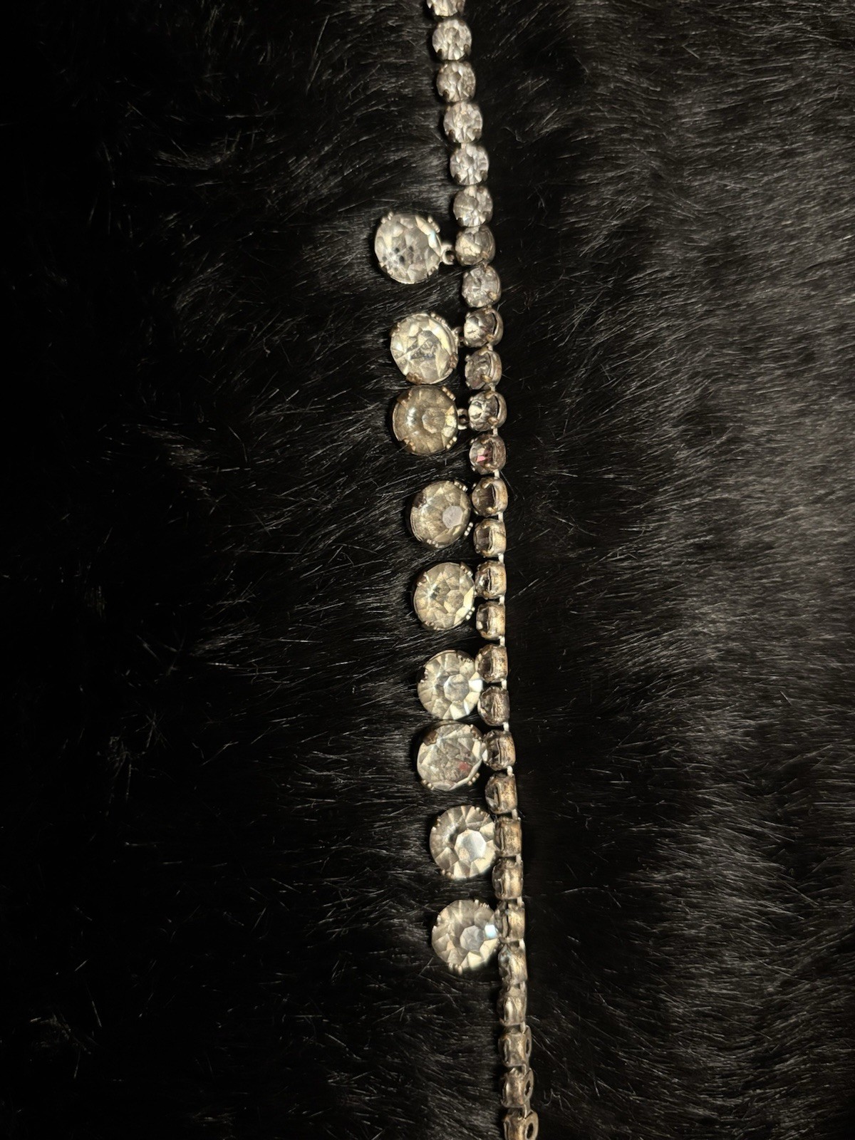 Silver Tone Clear Crystal Rhinestone Jewelry Necklace Bracelet Women