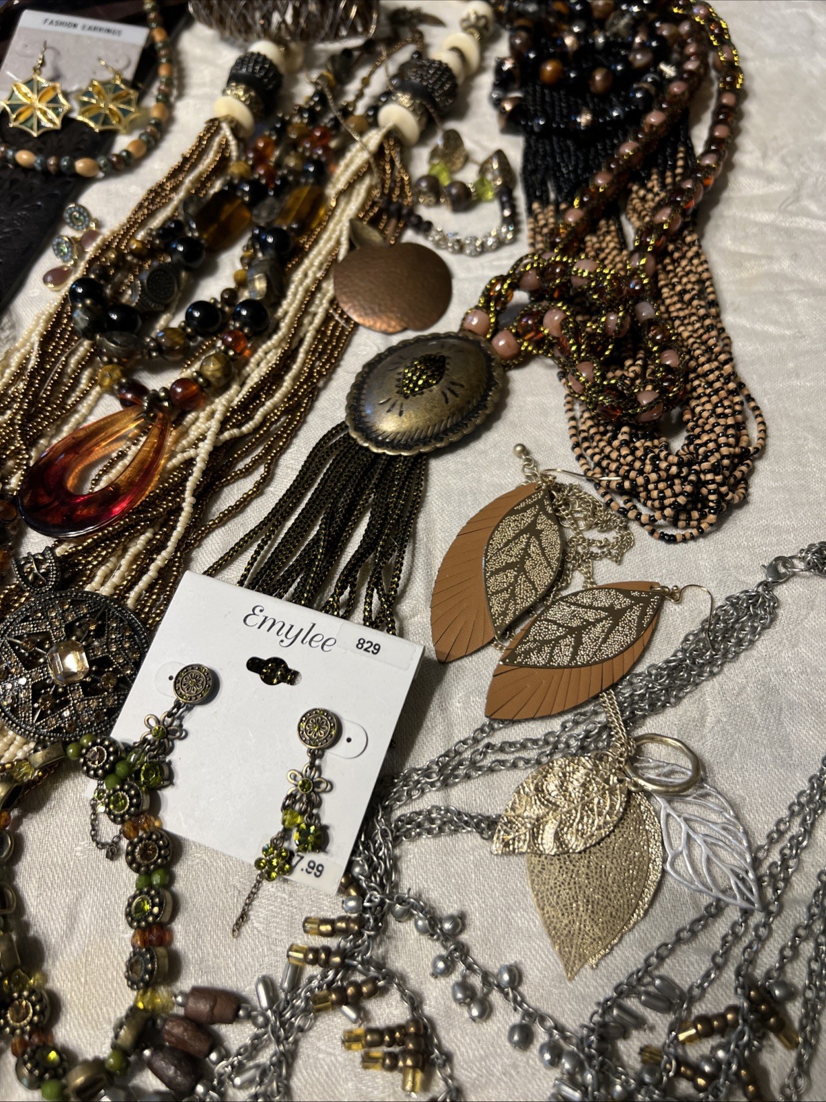 180pc VTG To Now Boho Artisan Eclectic Jewelry Lot Festival Maximalist Global