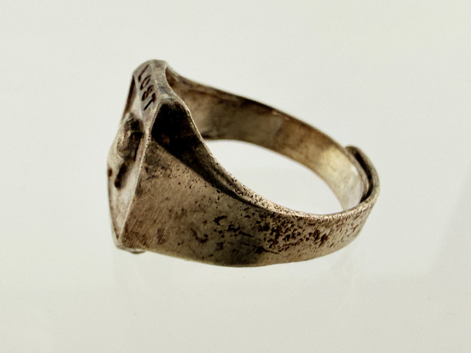 Vintage Robbins Co Attleboro Sterling Silver Lost River Souvenir Adjustable Ring