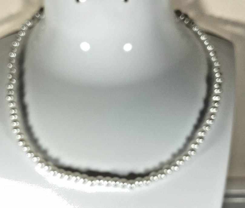 New White Stag Imitation Pearl Beaded Necklace 16 Inch Bridal Beauty Simple