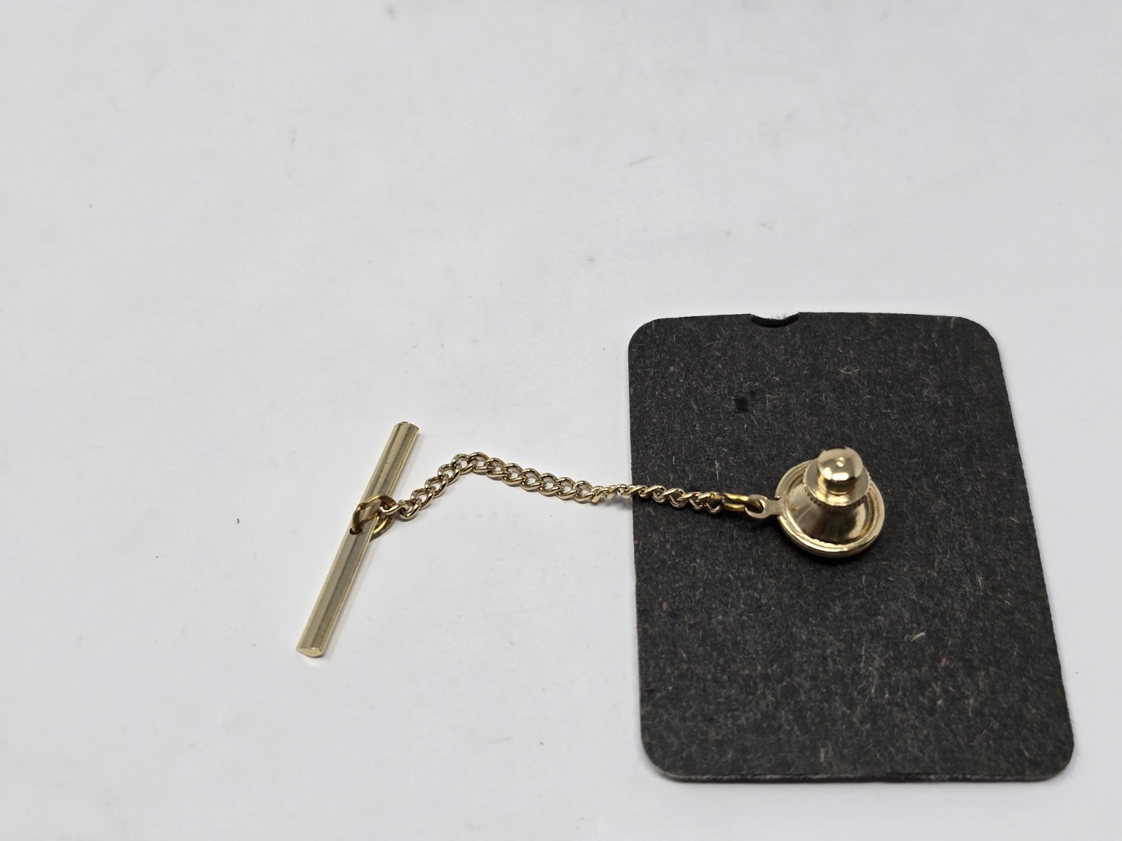 Vintage Swank Letter P Initial Men’s Tie Pin Tack Gold & Silver Tone