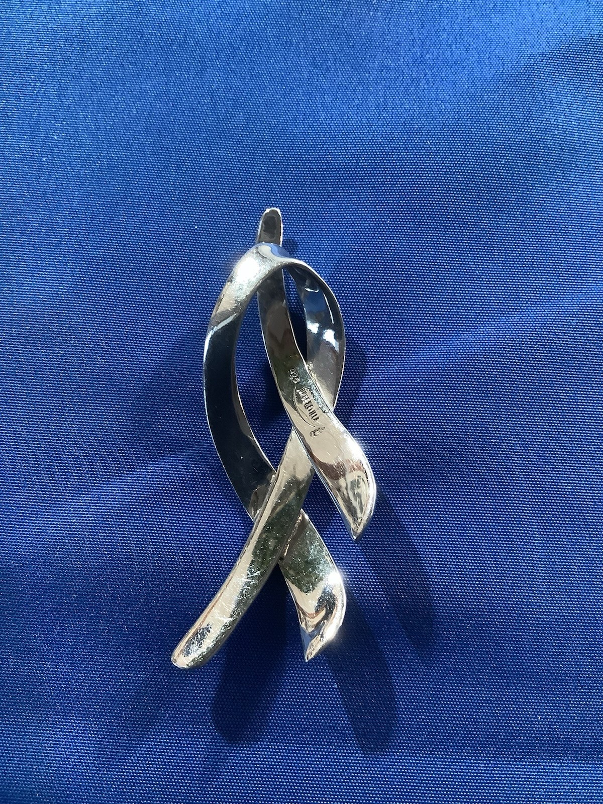 Jorge Revilla Spain Sterling Silver Twist Pin Brooch
