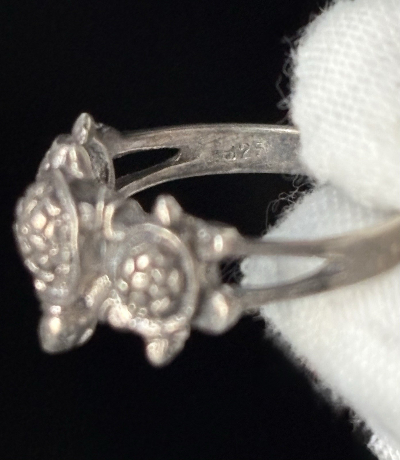 Vintage Sterling Silver Turtle Band Ring Size 8.5 Three Detailed Turtles 925