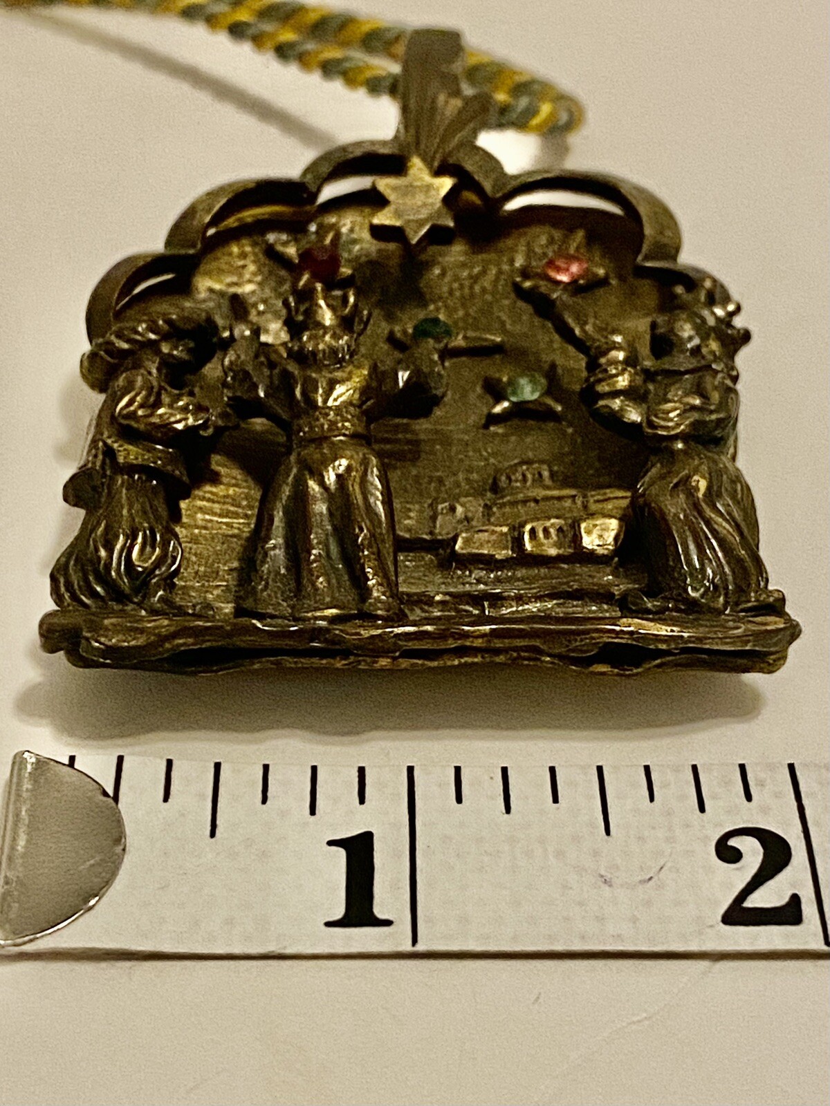 Ginzkey Metal & Rhinestone “3 Kings Hike” (Translation) Necklace 1976 Germany