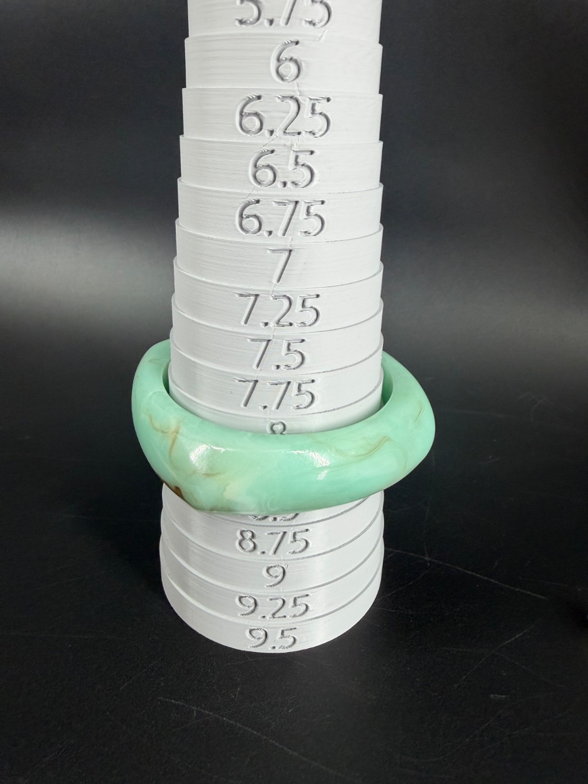 Vintage Chunky Lucite Bangle Bracelet Stack Lot Marbled Cream Mint