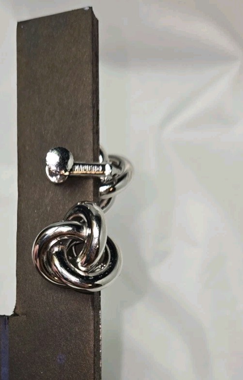 Vintage Knotted Screw Back Earrings 1960’s Hollywood Glam