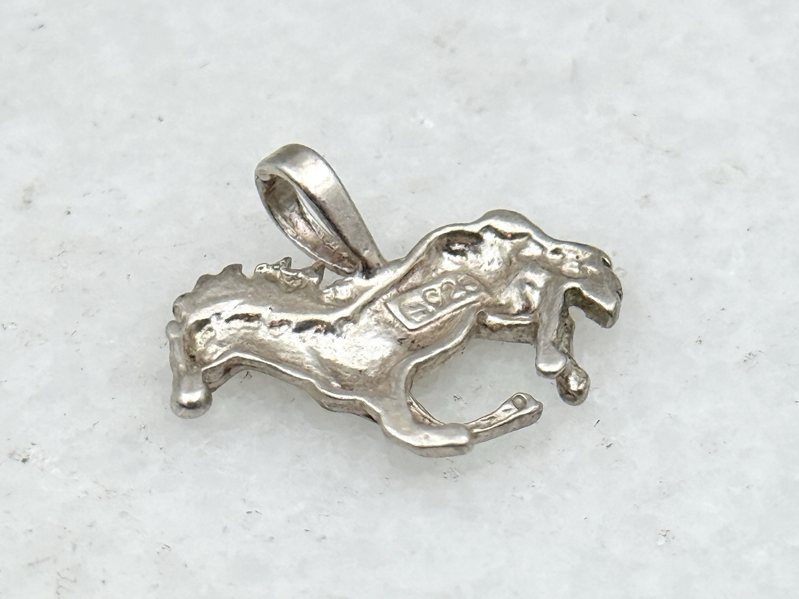 Sterling Silver Running Horse Small Charm Or Pendant