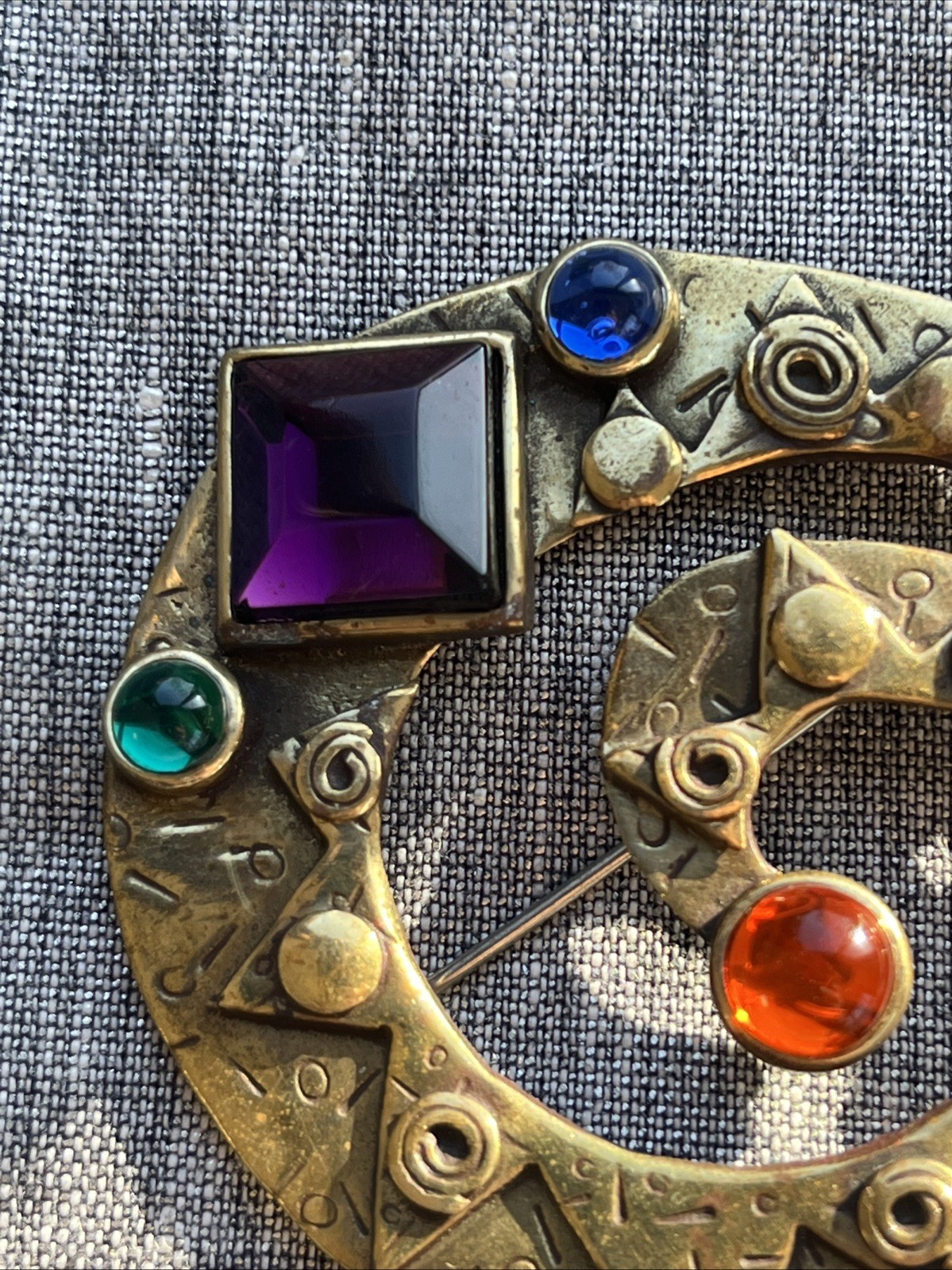 Vintage 1980s Deborah Robert’s Handmade Artisan Whimsical Brooch