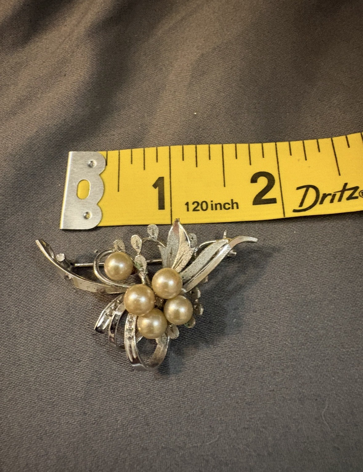 1.5” Long Brooch Vintage Not Stamped Has Some Tarnish See Pictures WQ2