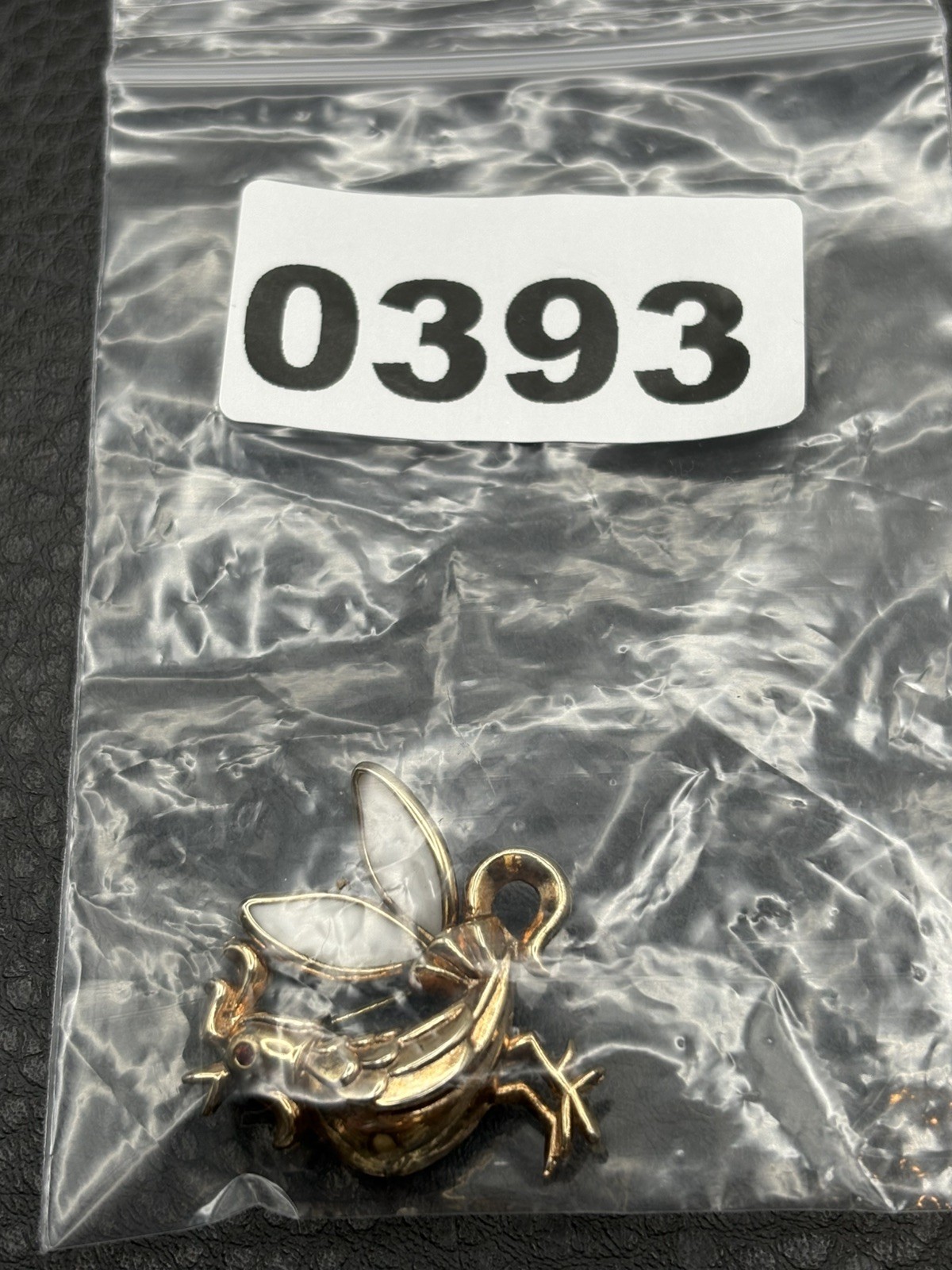 Vintage Rooster Gold Tone Rhinestone Pin Milk Glass Unsigned Trifari Petalette