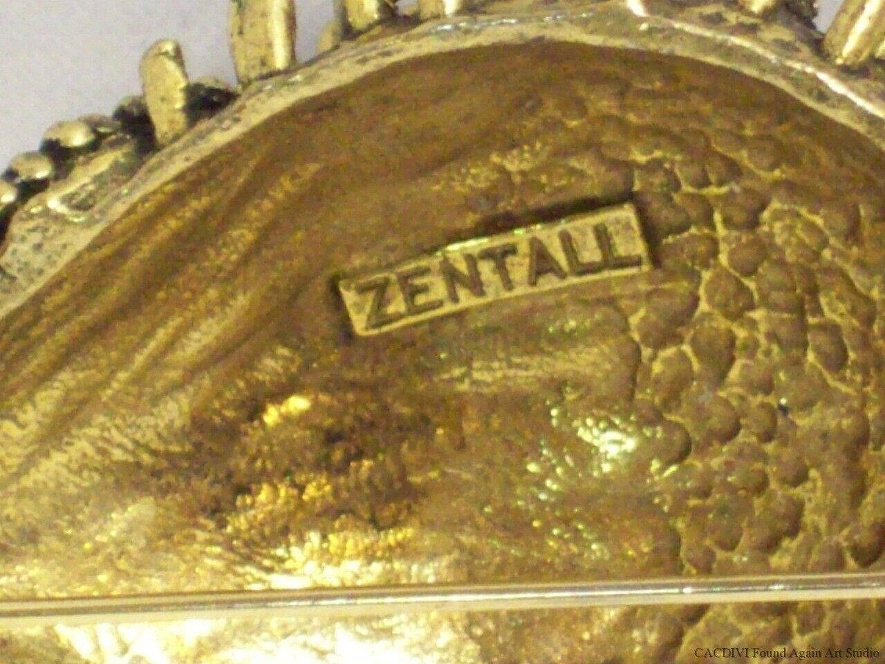 Hedgehog Zentall Pin Brutalist Brooch Retro Porcupine Modernist Abstract Vtg