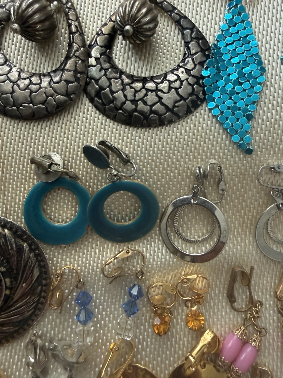 Vintage To Now Lot Of 26 PRs Clip On Earrings Lightweight Dangle Multiple Colors