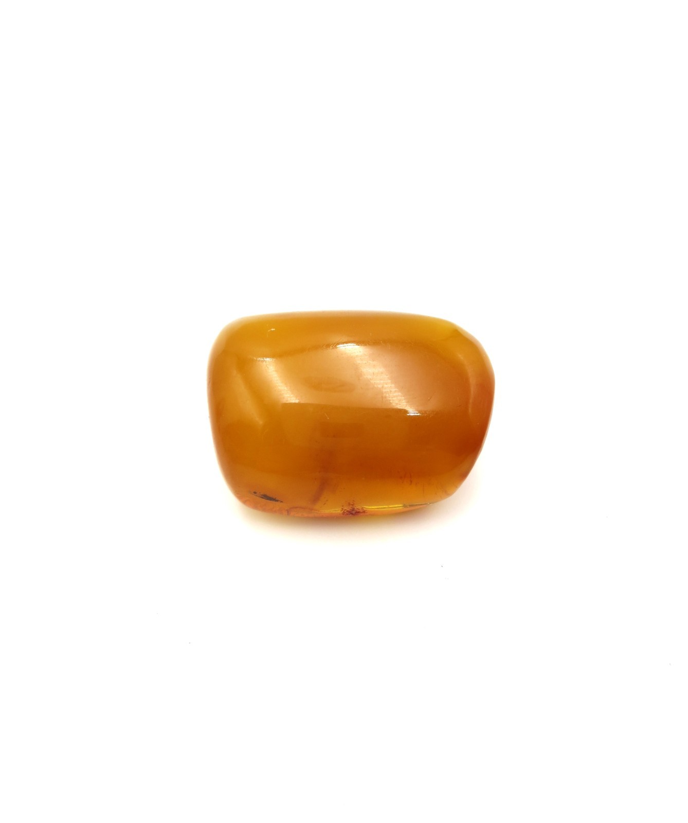 Vintage Raw Baltic Butterscotch Amber Resin 1.25″ Chunk Pin Brooch Natural