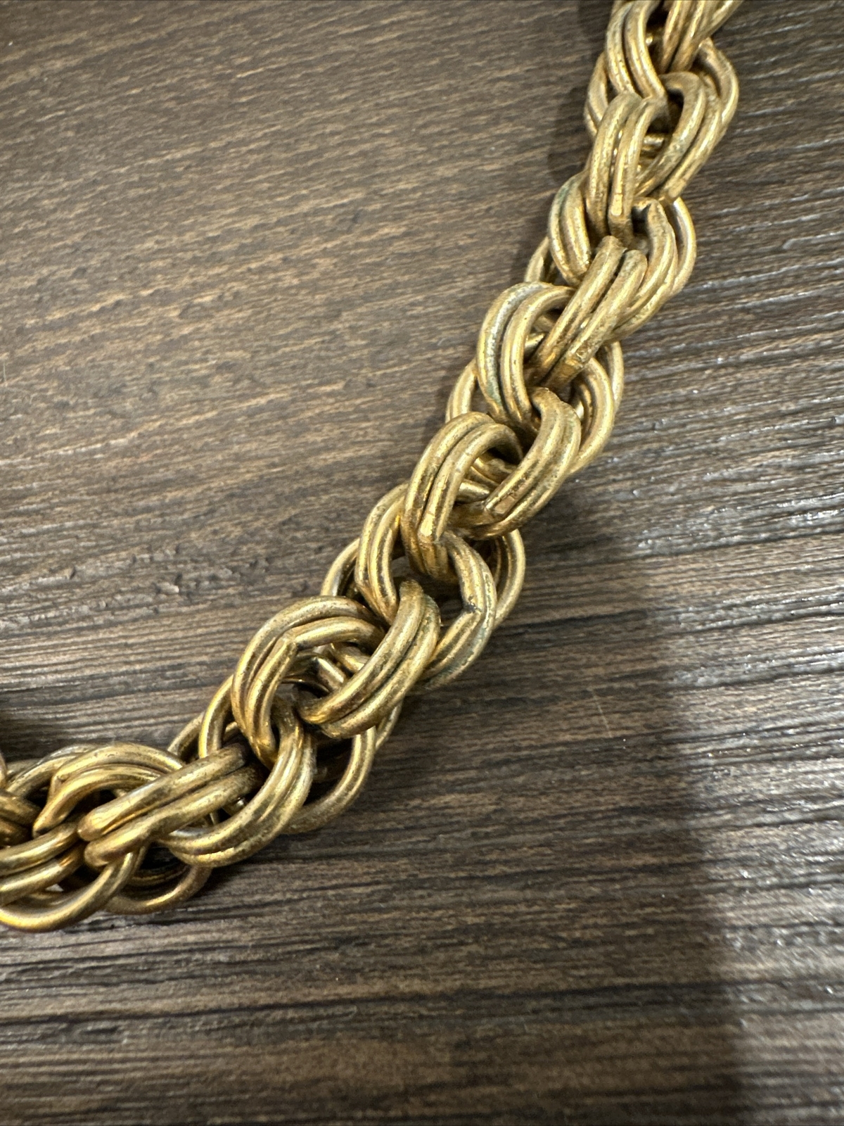 Vintage Givenchy Double Link Chain Choker Necklace 18”