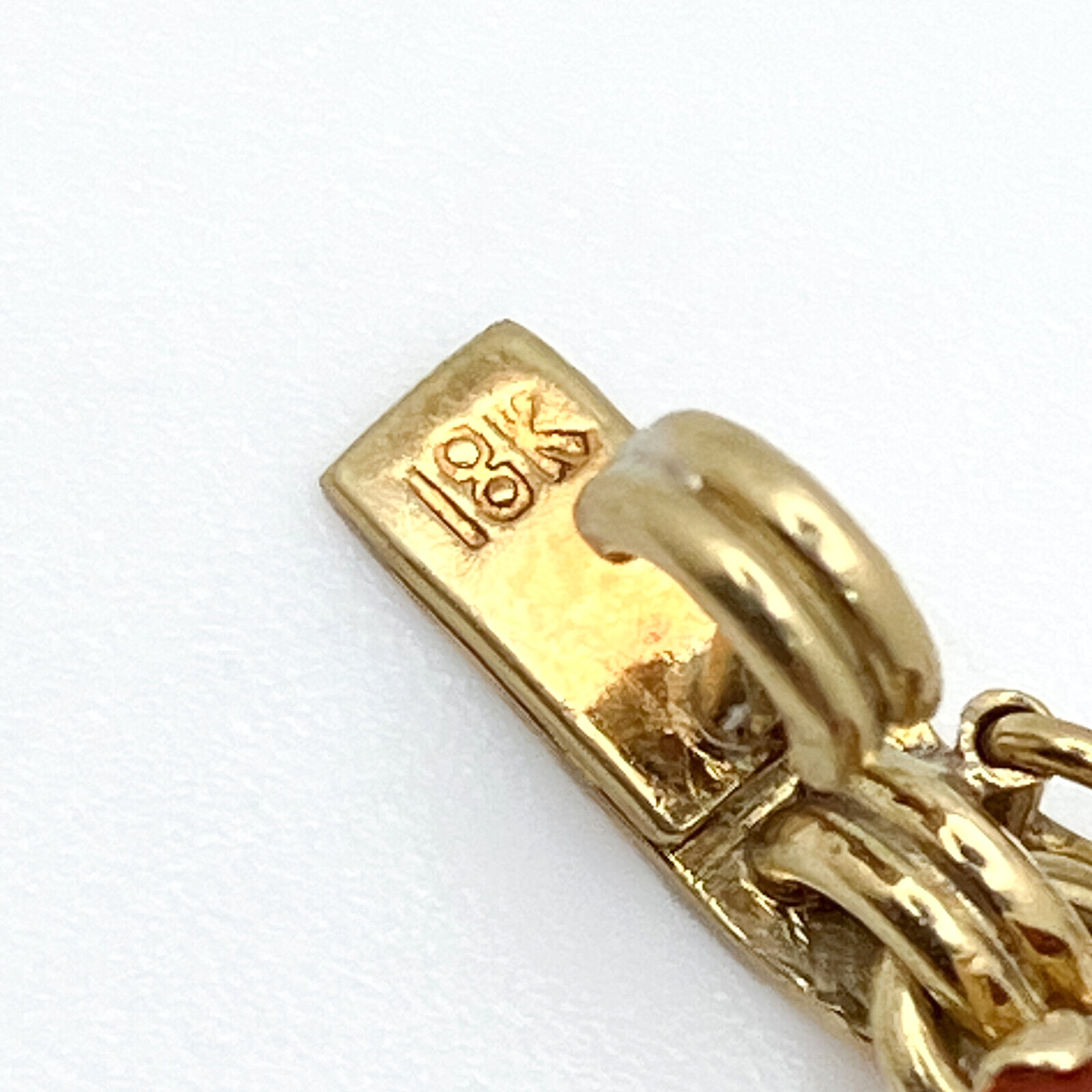 Vintage Mid Century 18k Gold Riviere Citrine 17″ Necklace Signed GB