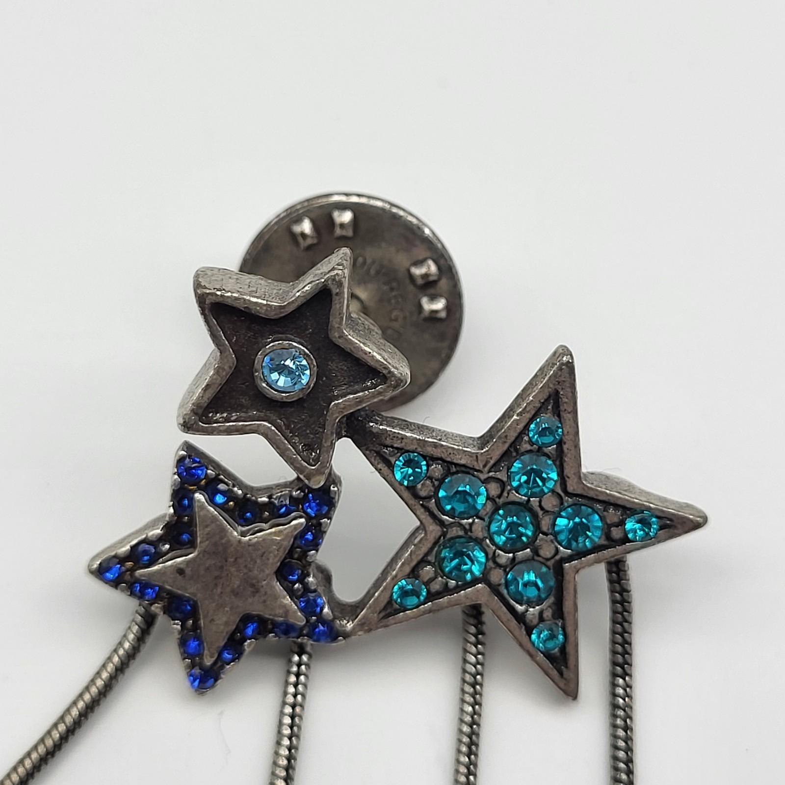 Fabulous Chicos Shooting Star Tie tack Lapel Pin whimsical articulated Celestial