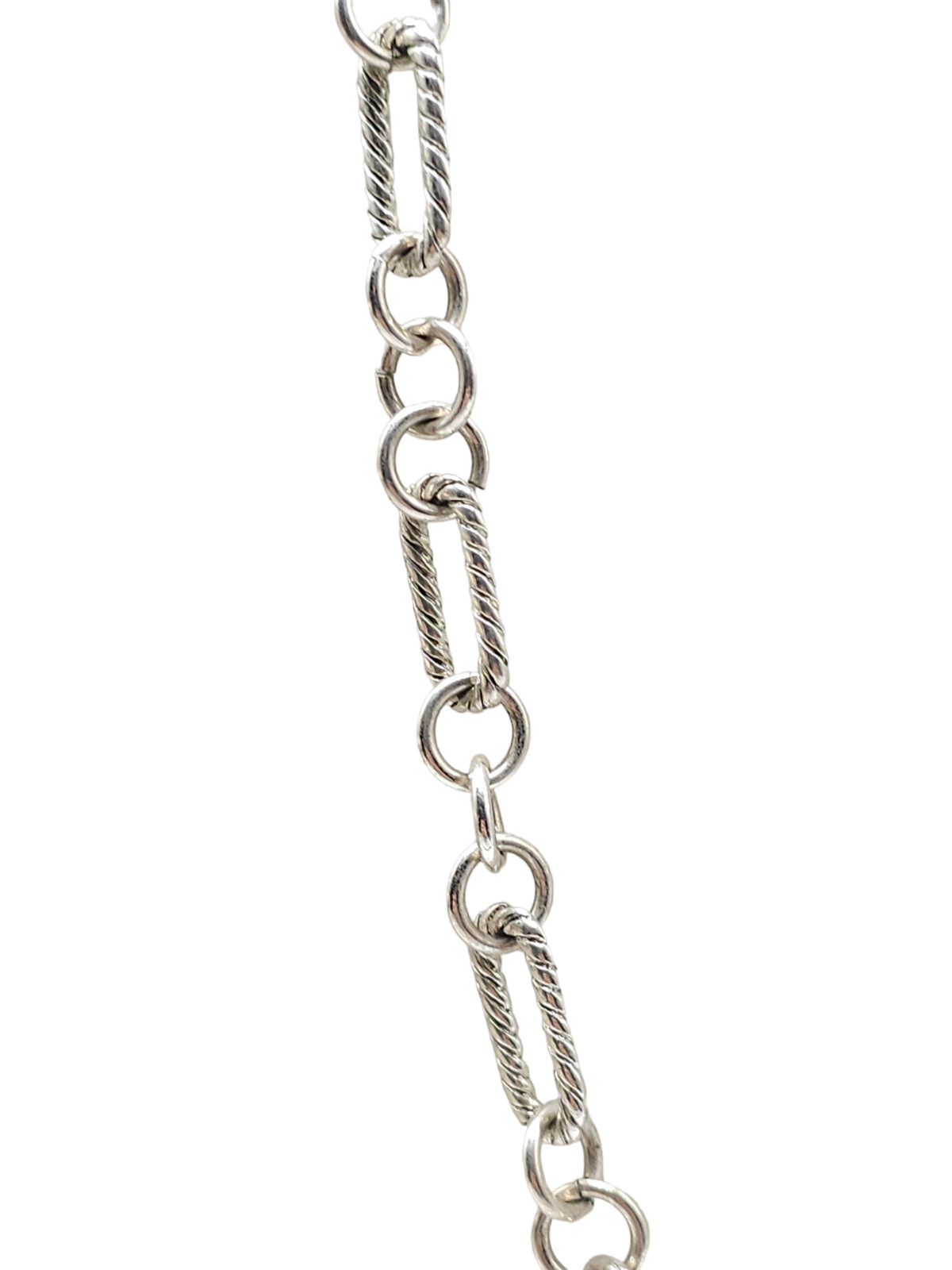Esmor Link Chunky Chain Necklace Toggle Closure Silver Tone Vintage