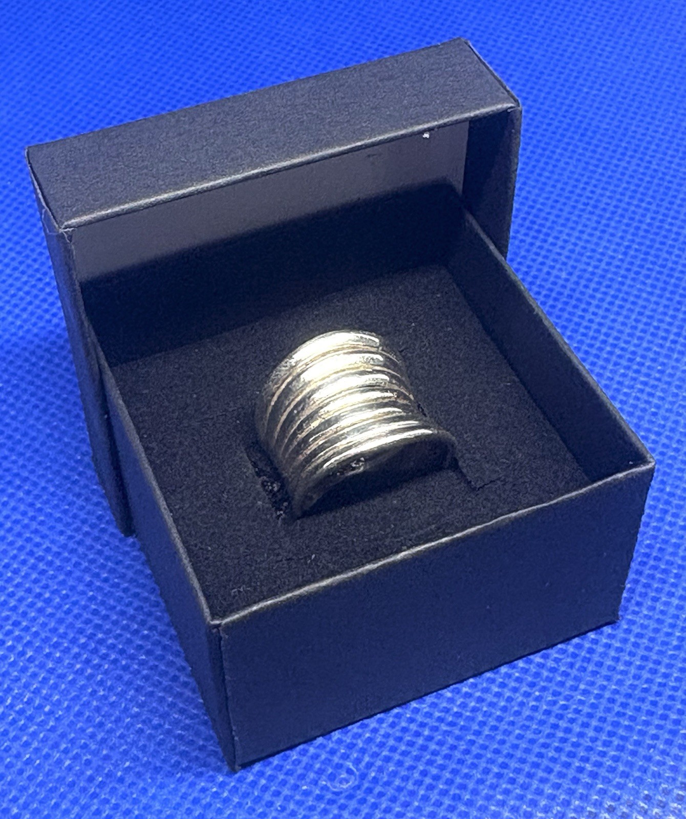(09) Saddle Modernist 6.9g 1970 Vintage 925 Sterling Silver Multi Ring Size 5.25