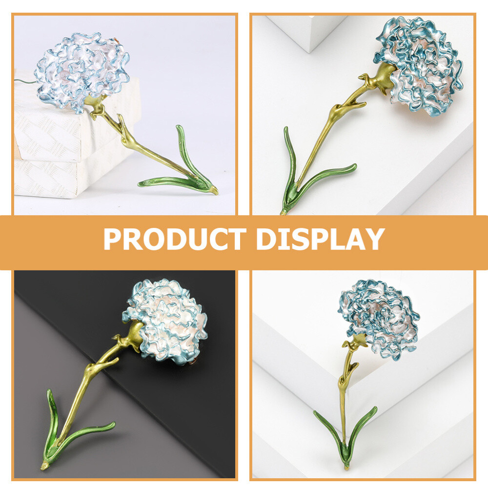 1PC Exquisite Flower Brooch Pin Carnation Lapel Pin Collar Lapel Pin Jewelry