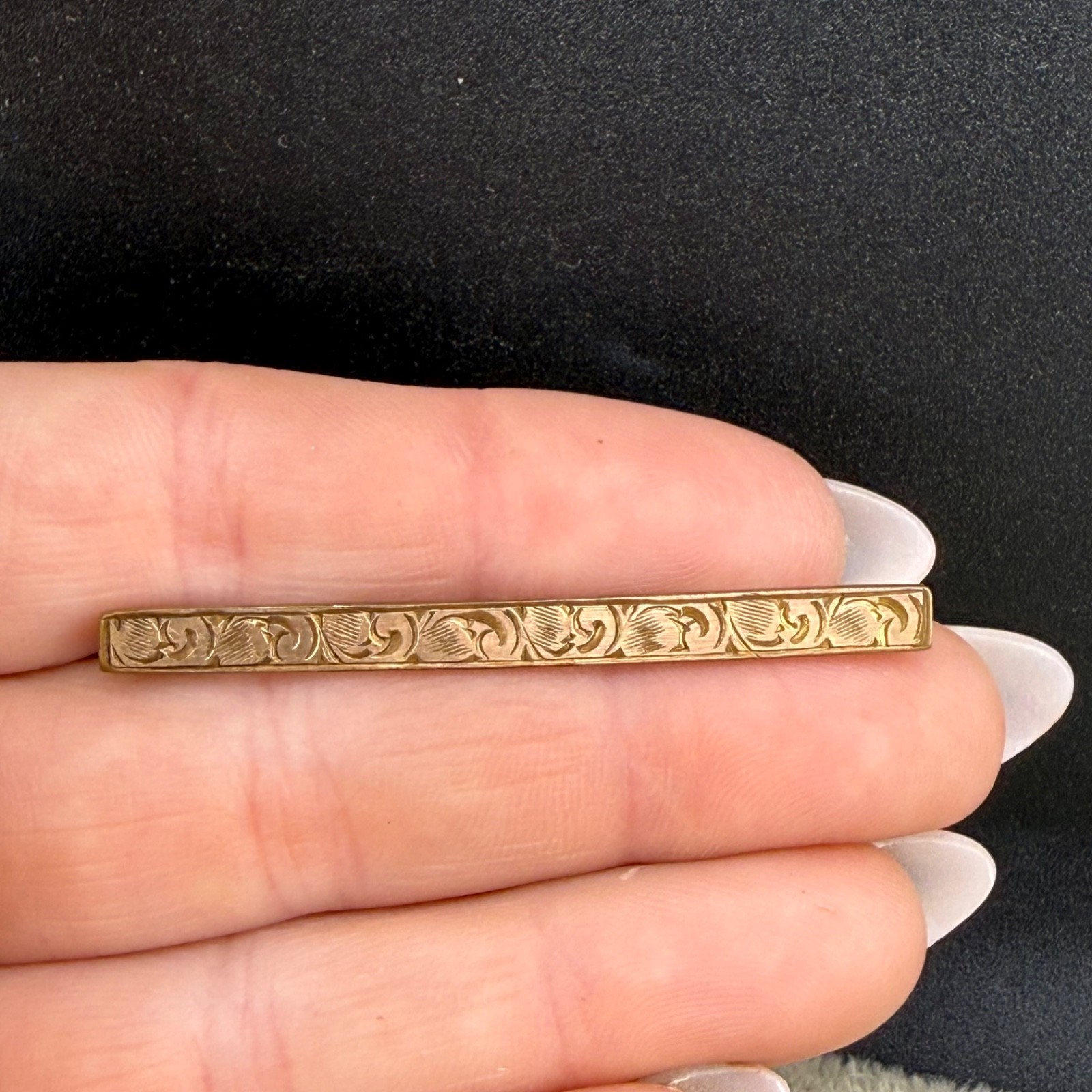 Vintage Gold Filled Bar Brooch