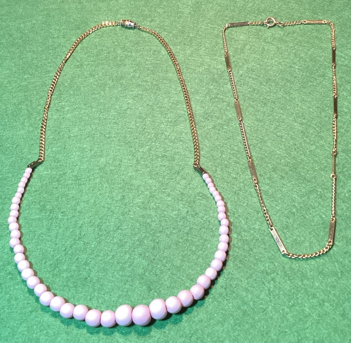 Vintage Pink & Gold Tone 14 Piece Mixed Jewelry Lot Gorgeous Pale Pink Sparkles