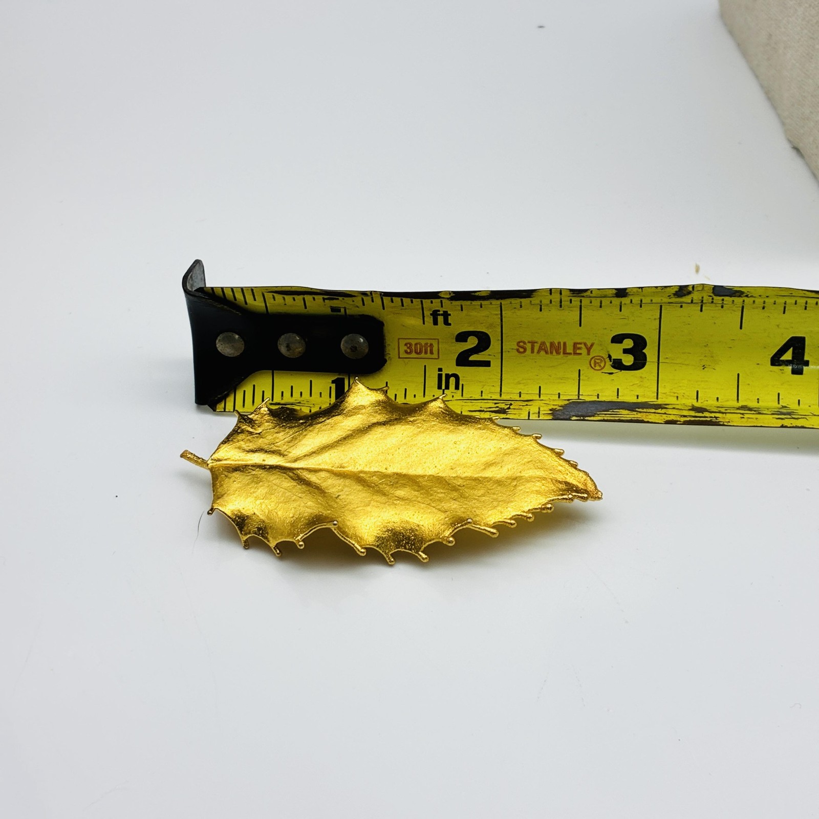 Vintage Gold Tone Leaf Brooch Pin Lot of 3 Nature Leaf Pins Giovanni