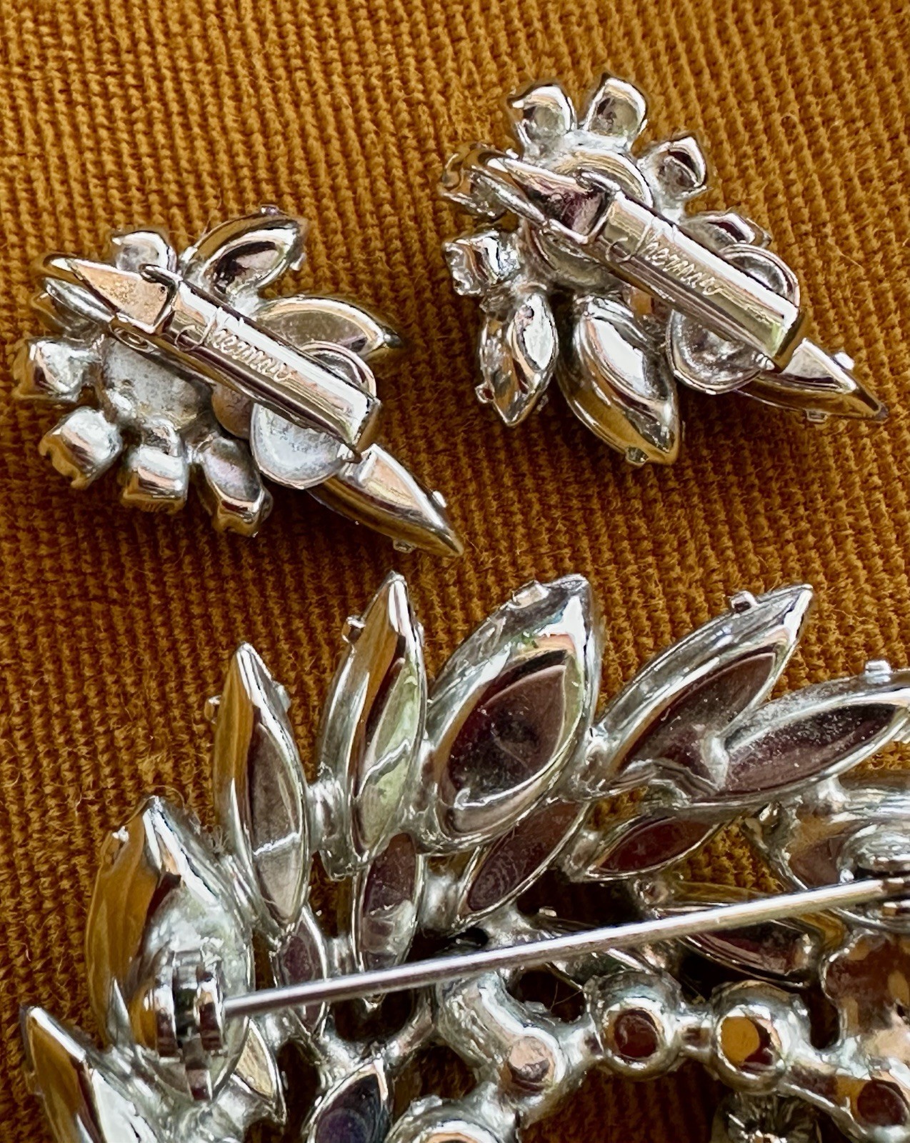 Sherman Brooch And Earrings Set