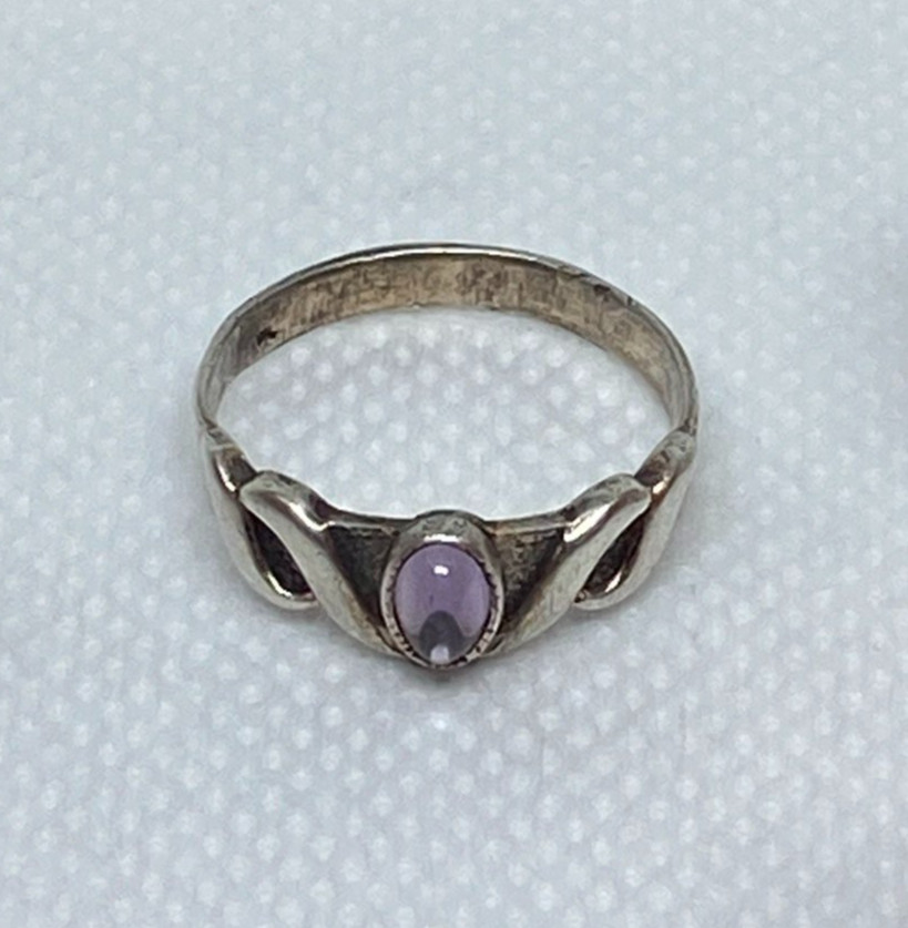 Rings Silver 875 Size 8 . Weight 2.7 g. Soviet Vintage Jewelry USSR