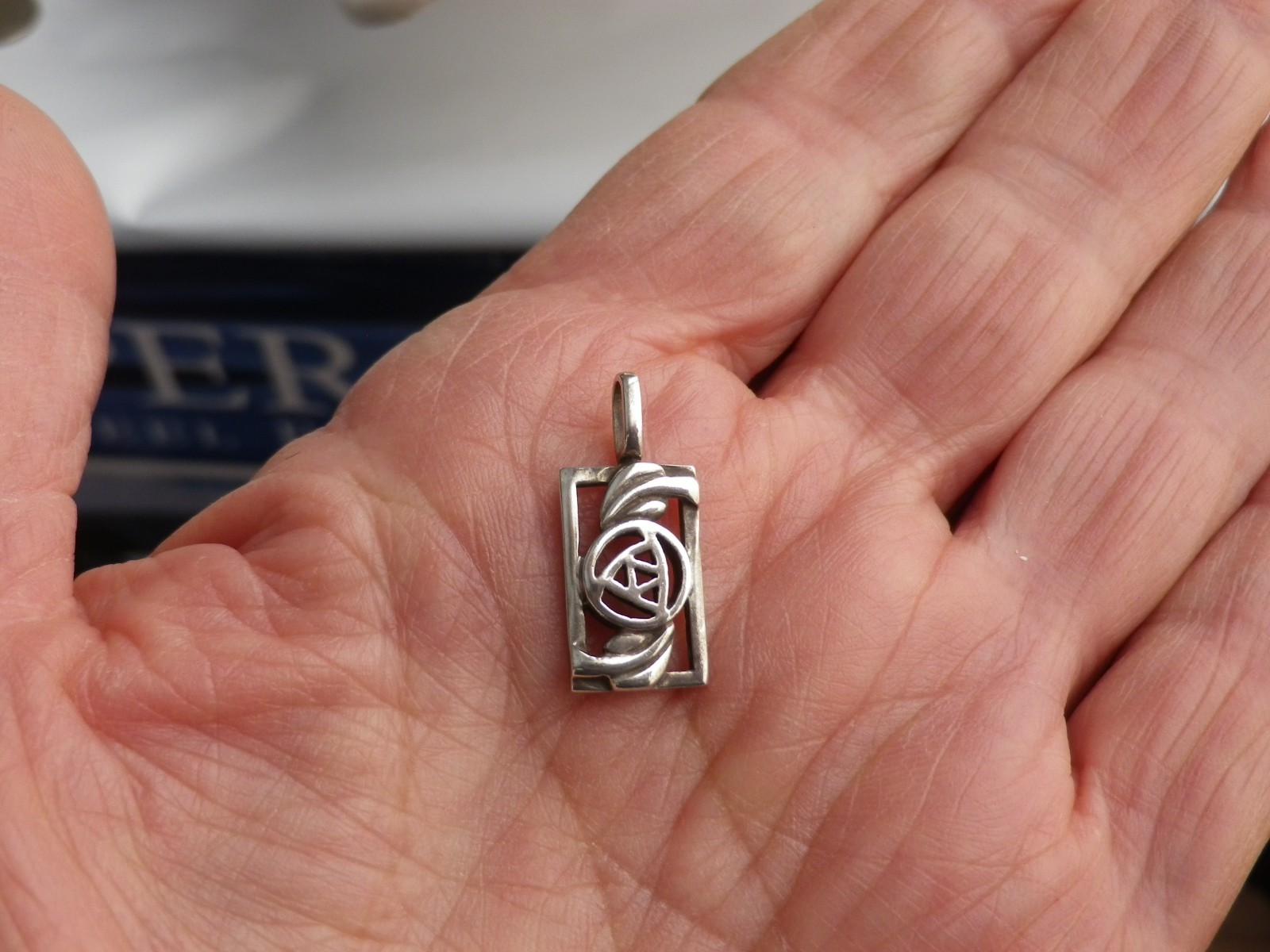 Vintage Small 925 Sterling Silver Celtic Knot Pendant by KH Kit Heath