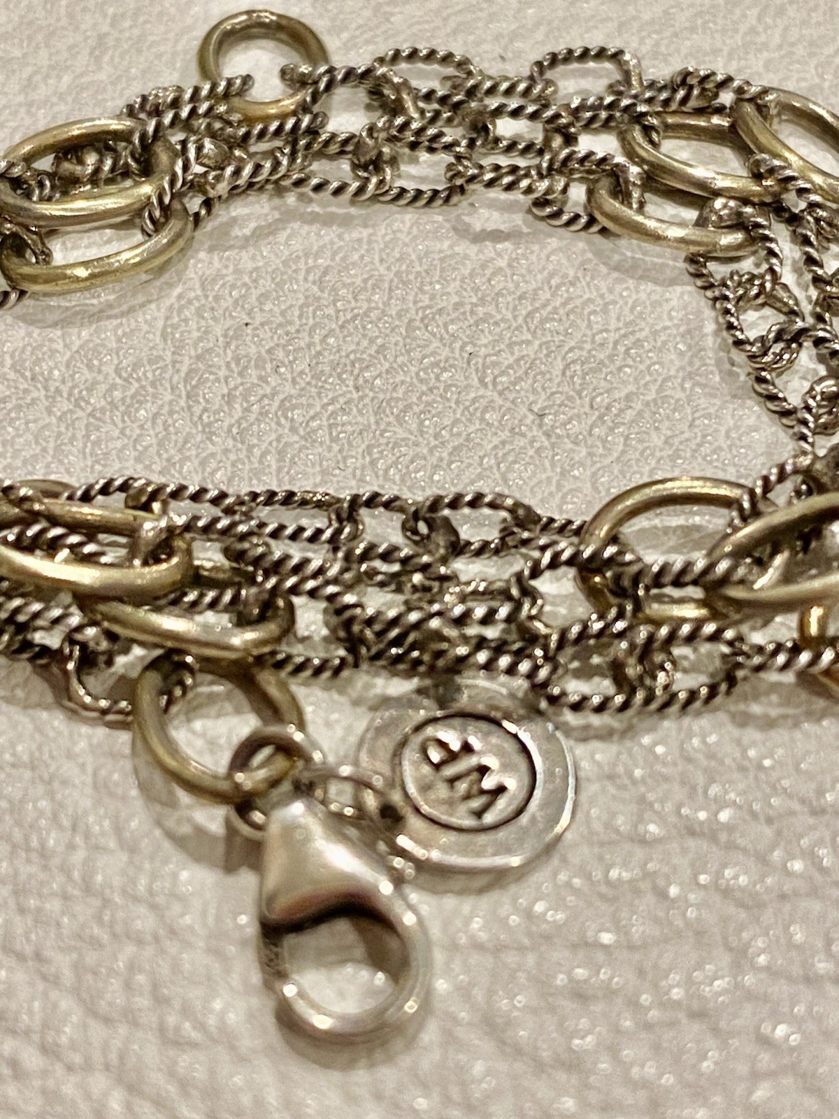 Vintage Waxing Poetic Sterling Silver/Brass Charms Heart Love